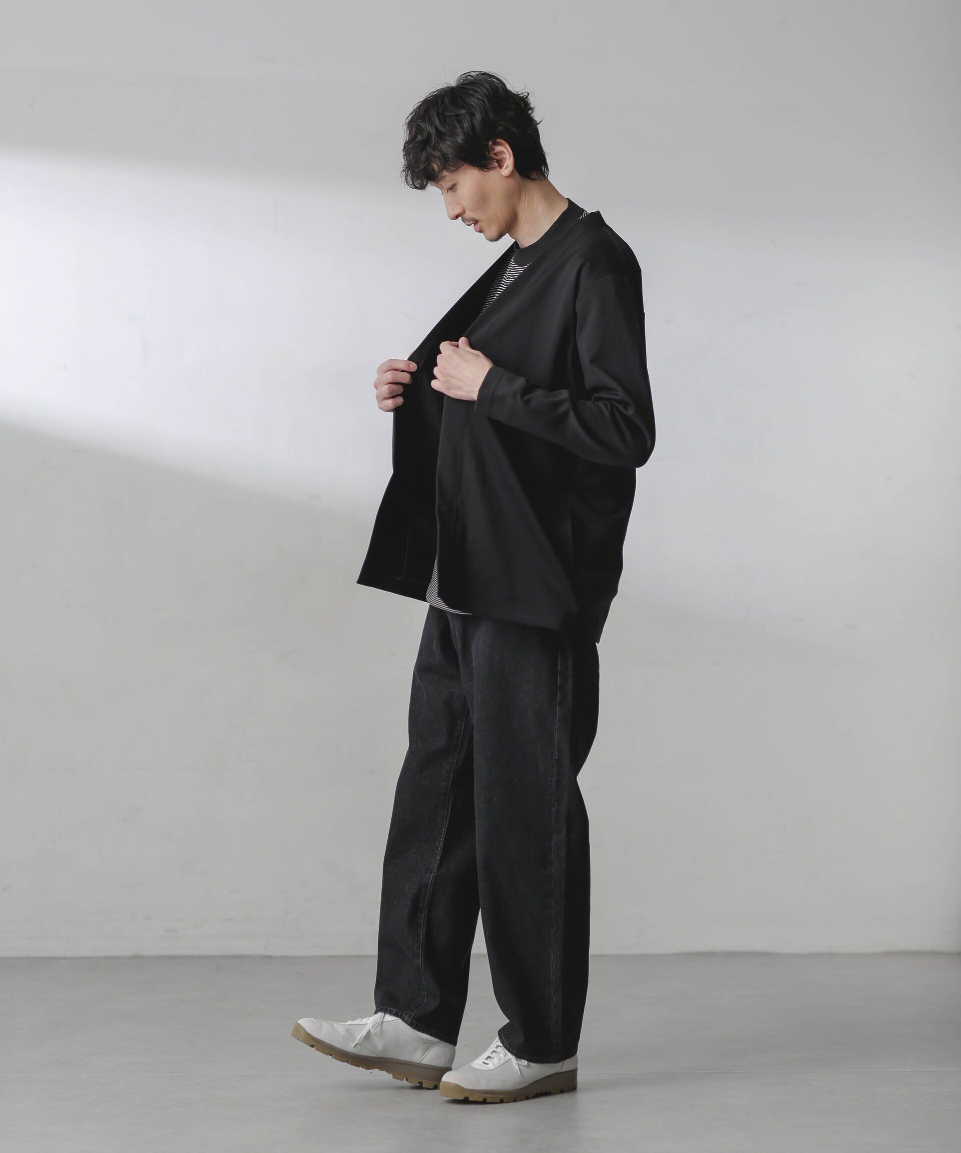 nano･universe「ダブルジャージー着流しカーディガン」|カーディガン|