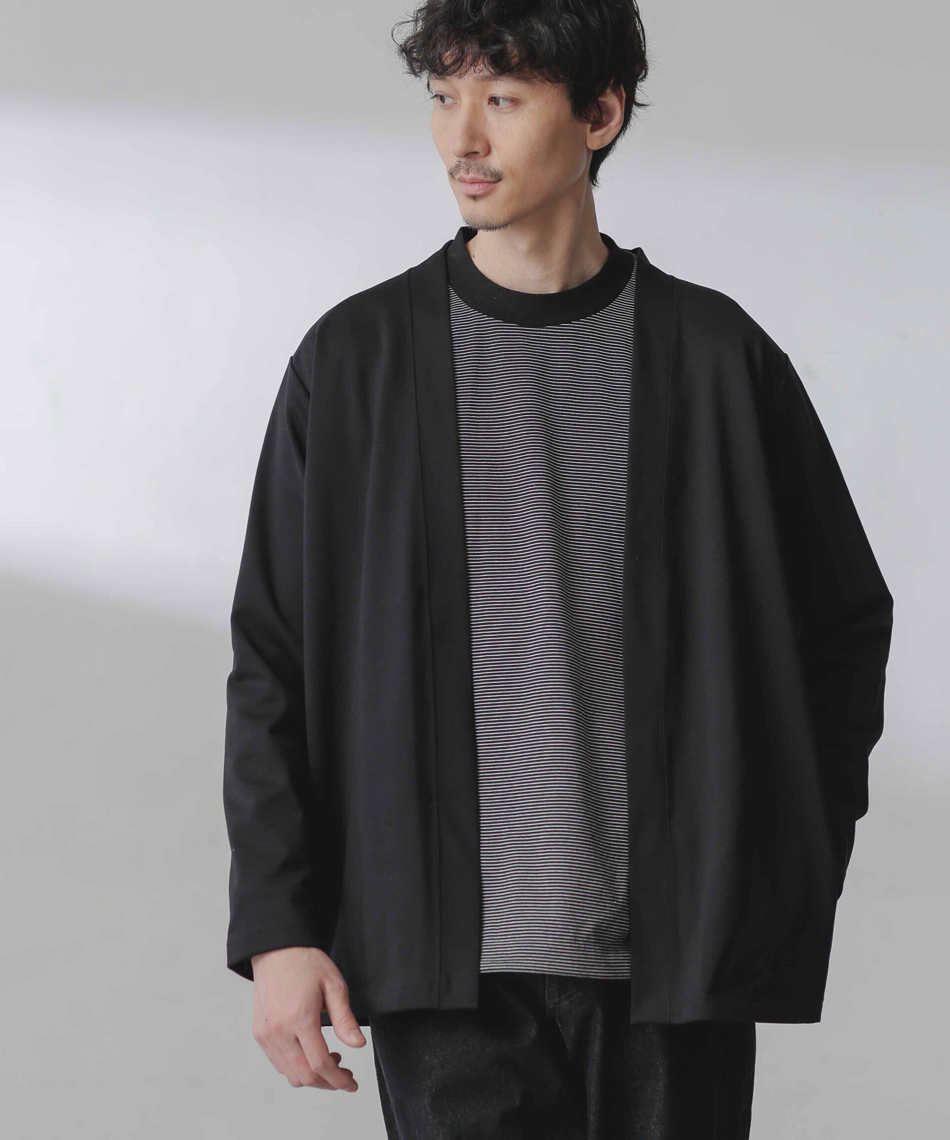 nano･universe「ダブルジャージー着流しカーディガン」|カーディガン|