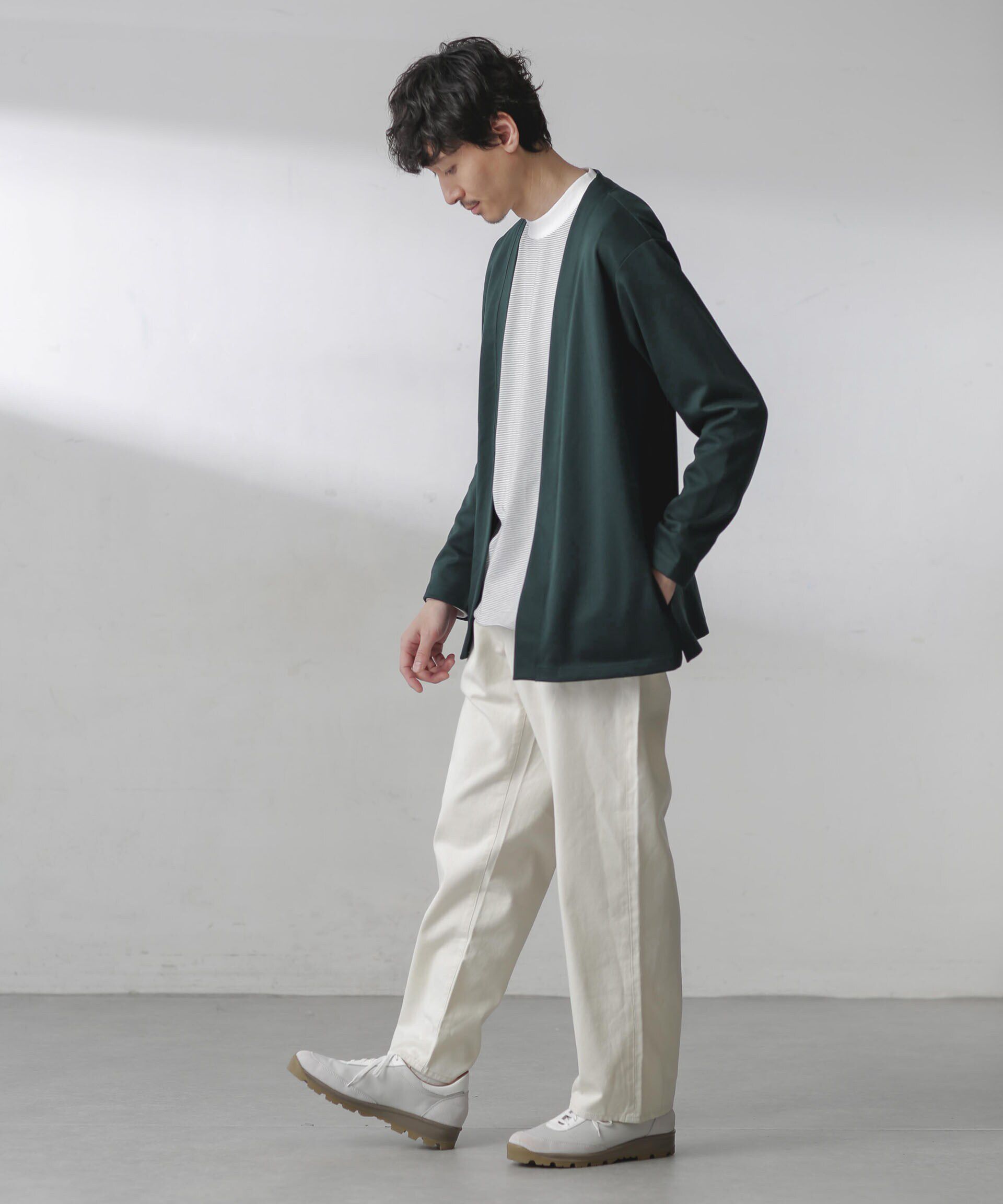 nano･universe「ダブルジャージー着流しカーディガン」|カーディガン|