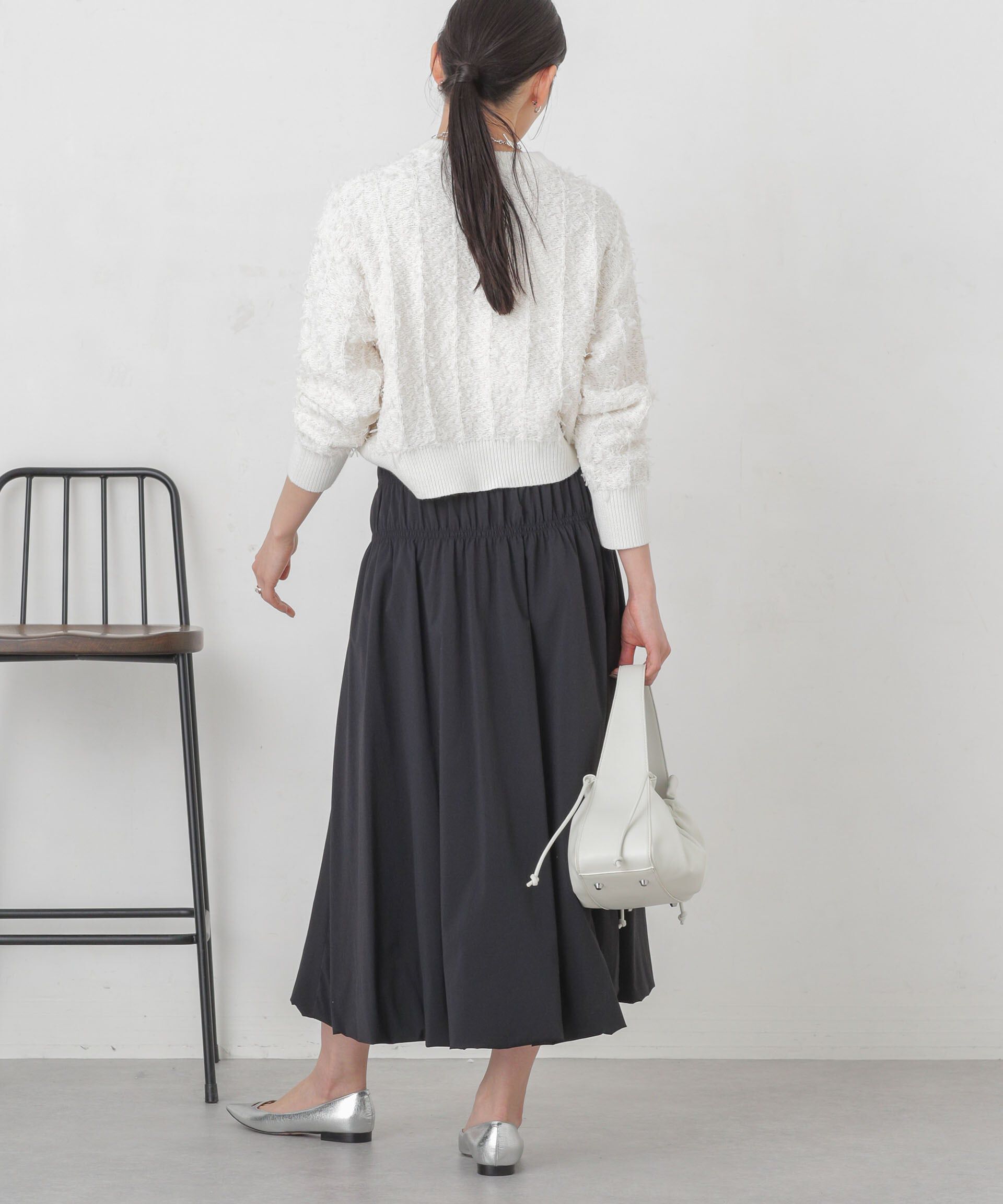 nano･universe「シャーリングギャザーバルーンスカート」|スカート|