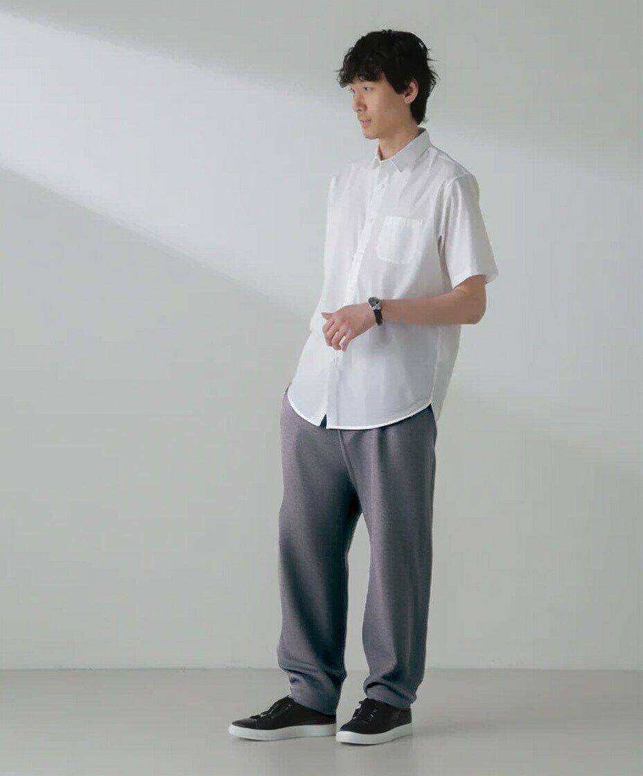nano･universe「「ICE FLOW LINEN」レギュラーカラーシャツ 半袖」|シャツ・ブラウス|