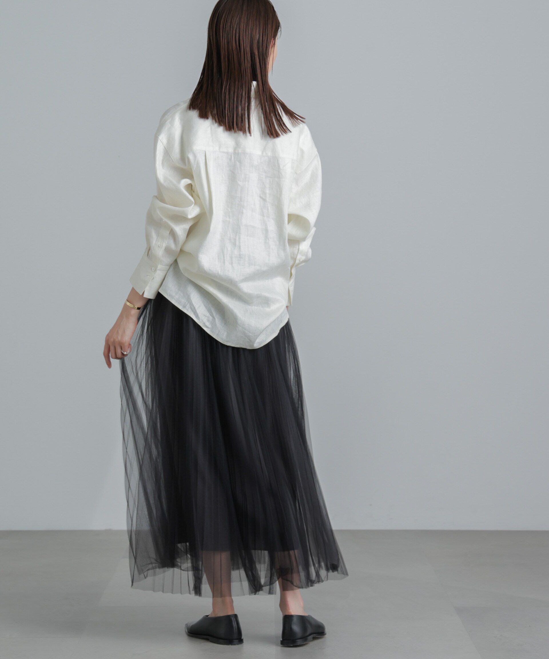 nano･universe「プリーツチュールスカート」|スカート|