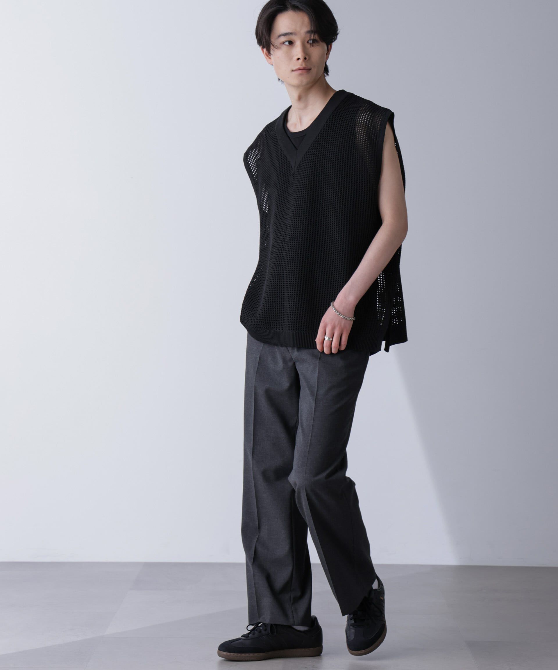 nano･universe「ルーズシルエット ニットベスト」|ニット・セーター|