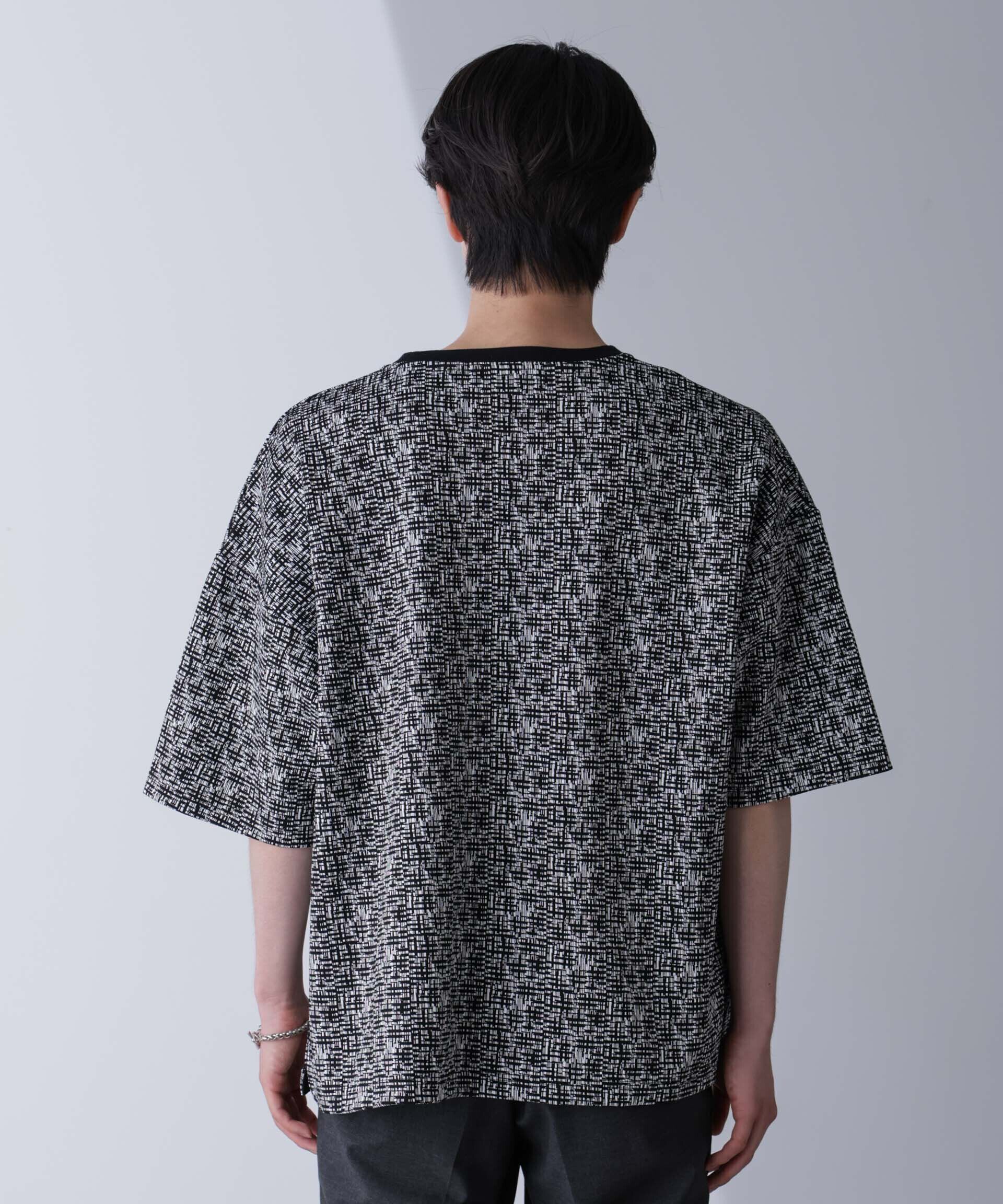 nano･universe「パターンジャガードTシャツ 半袖」|Tシャツ・カットソー|