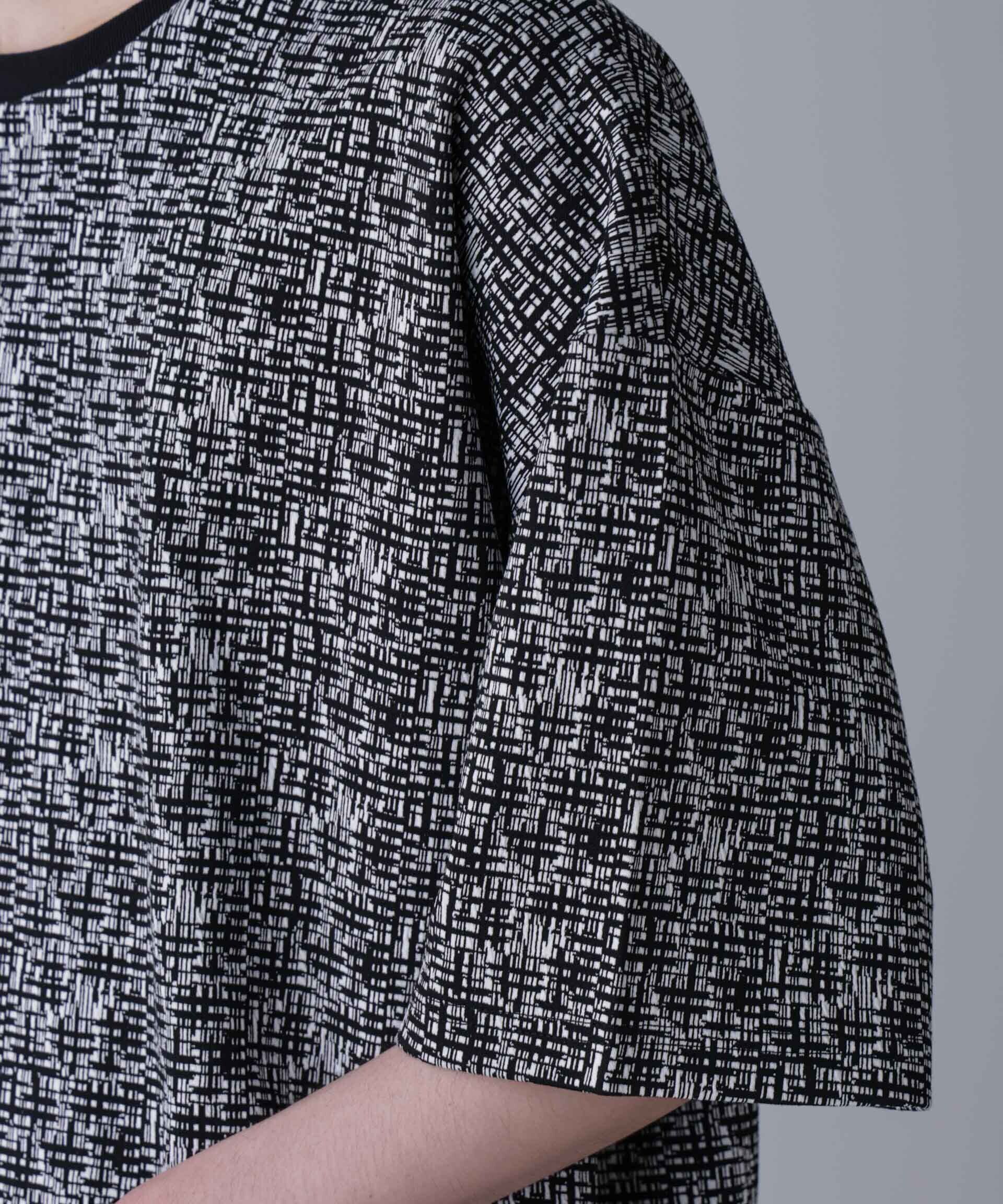 nano･universe「パターンジャガードTシャツ 半袖」|Tシャツ・カットソー|