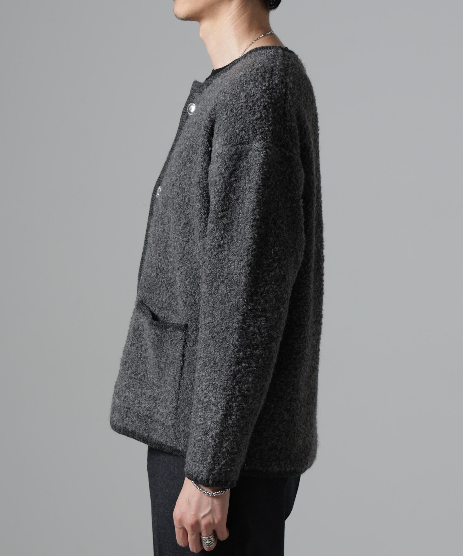 nano･universe「チロリアンニットジャケット」|ブルゾン・スタジャン|