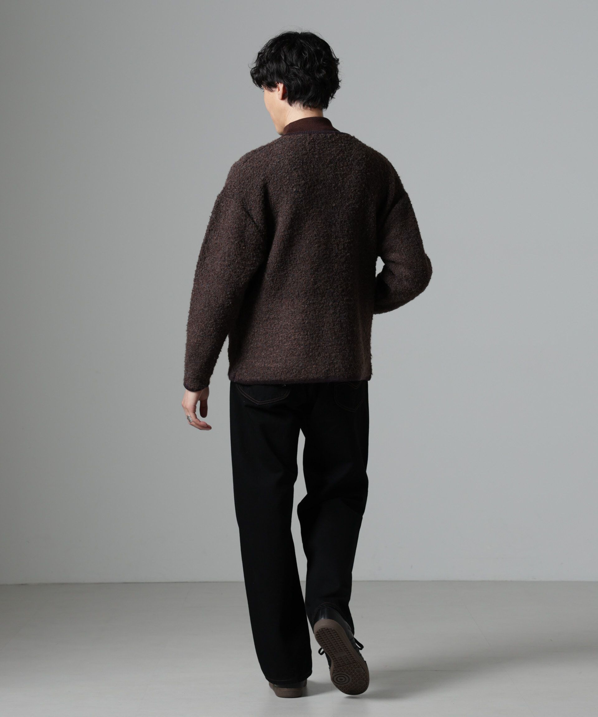 nano･universe「チロリアンニットジャケット」|ブルゾン・スタジャン|