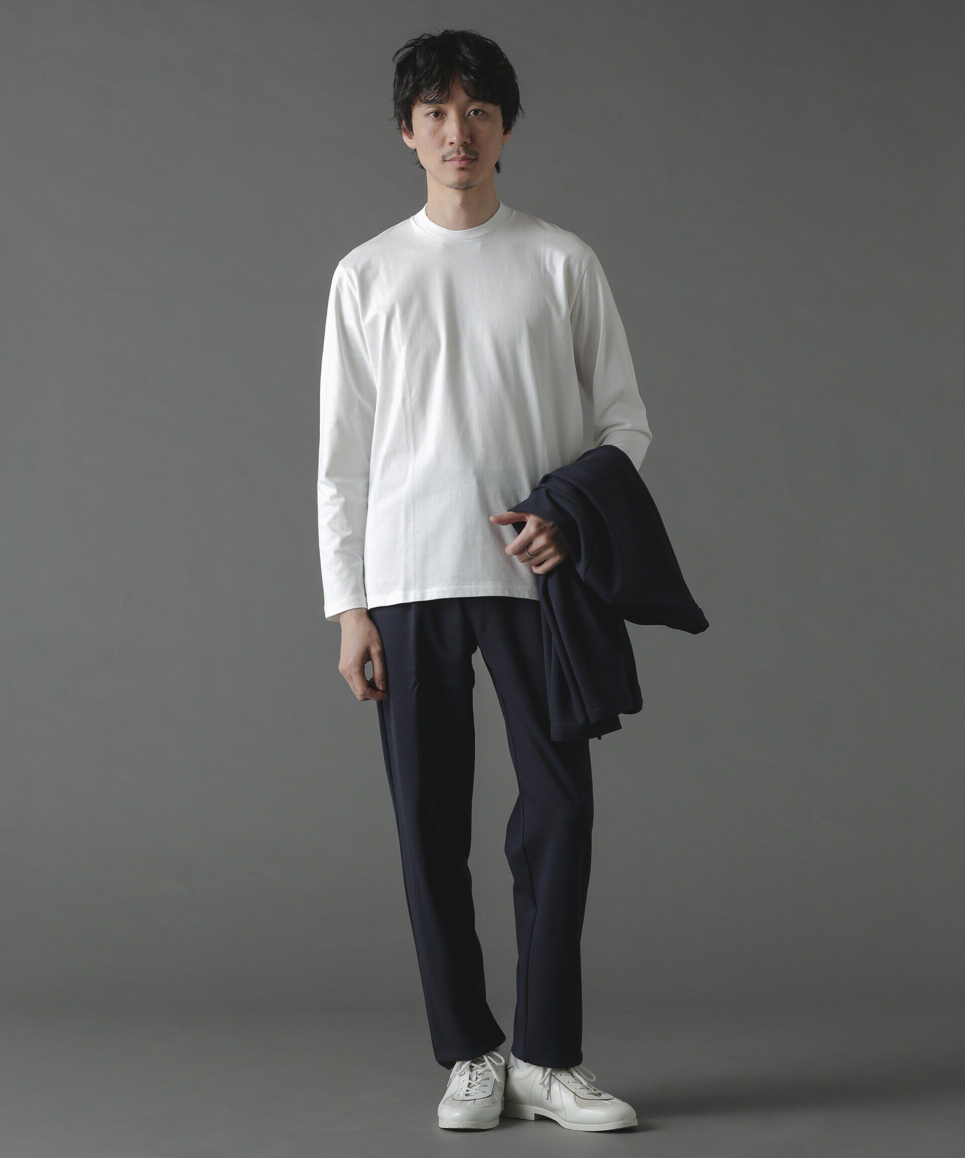 nano･universe「ジャケT(R) クルーネック 長袖」|Tシャツ・カットソー|