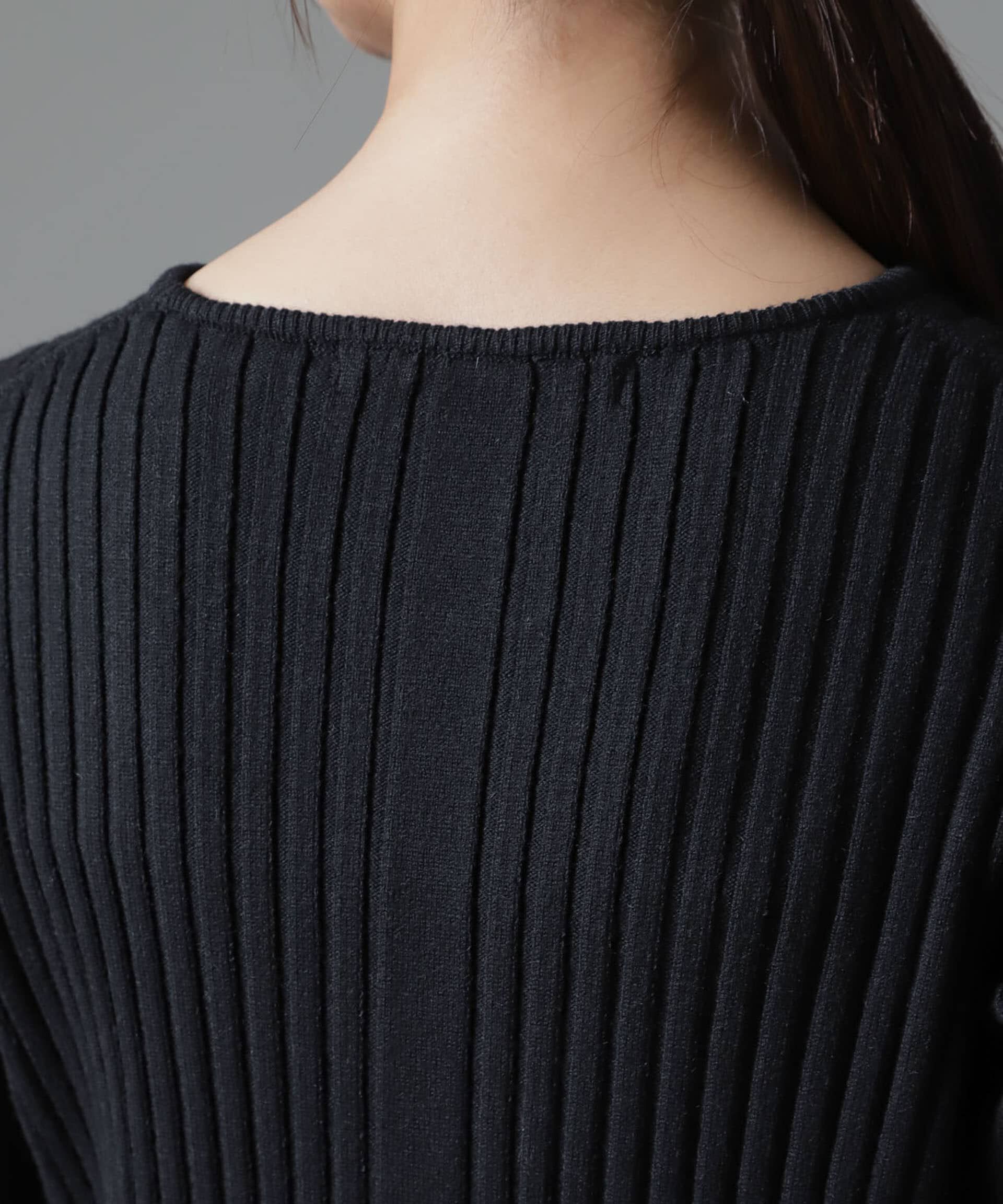 nano･universe「シャギーラメカーディガン&times;リブニットワンピース」|ワンピース|