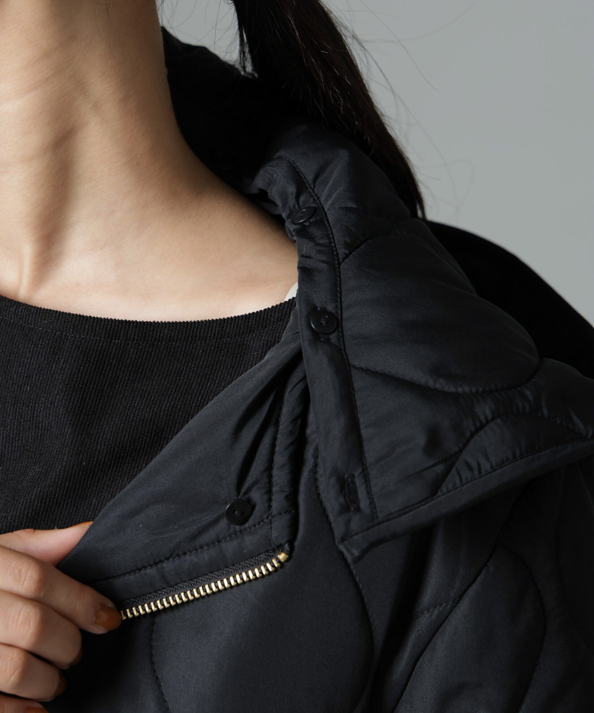 nano･universe「撥水加工 フード取り外し2WAYキルティングコート」|その他|