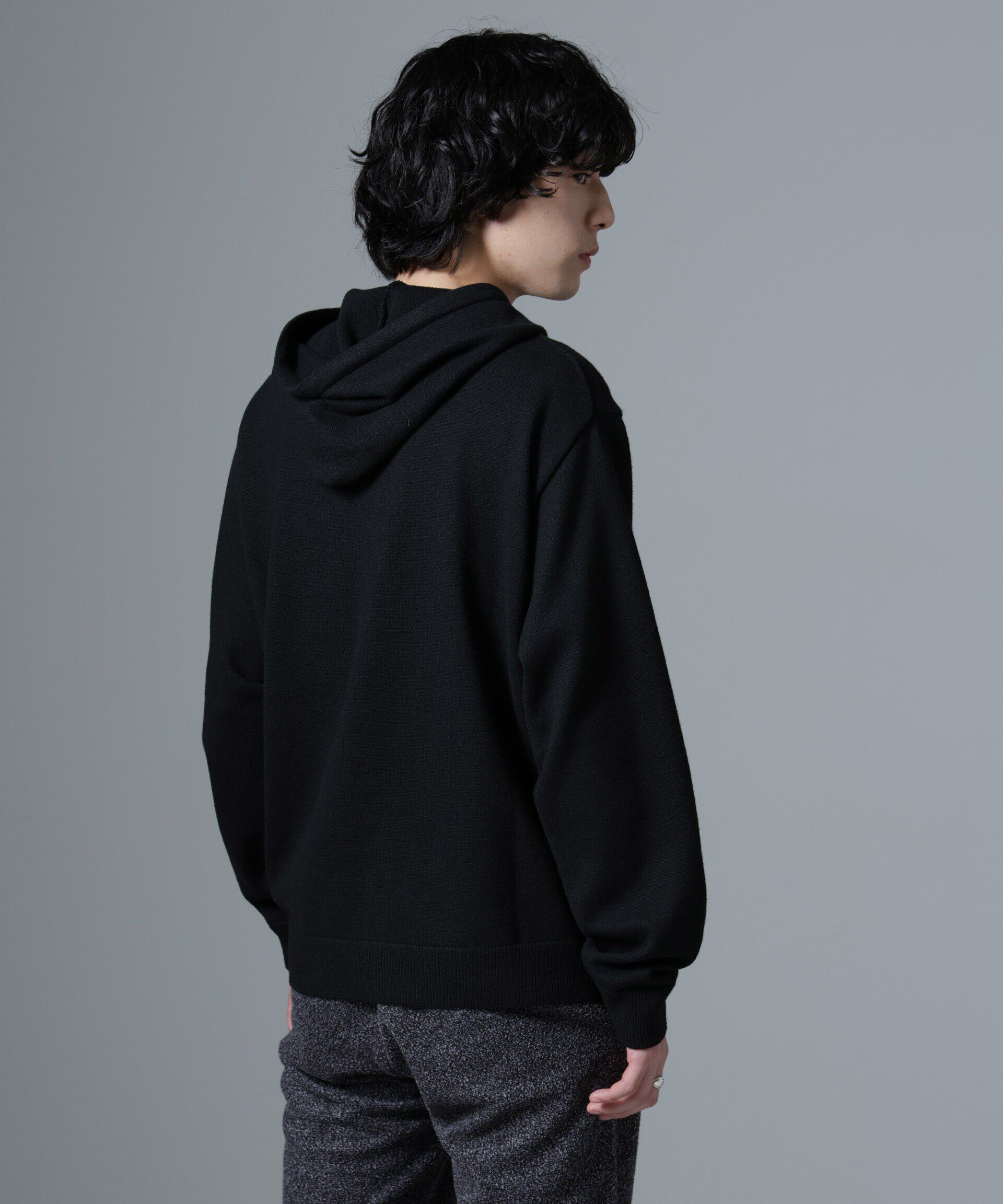 nano･universe「天竺編みニットパーカー」|ニット・セーター|