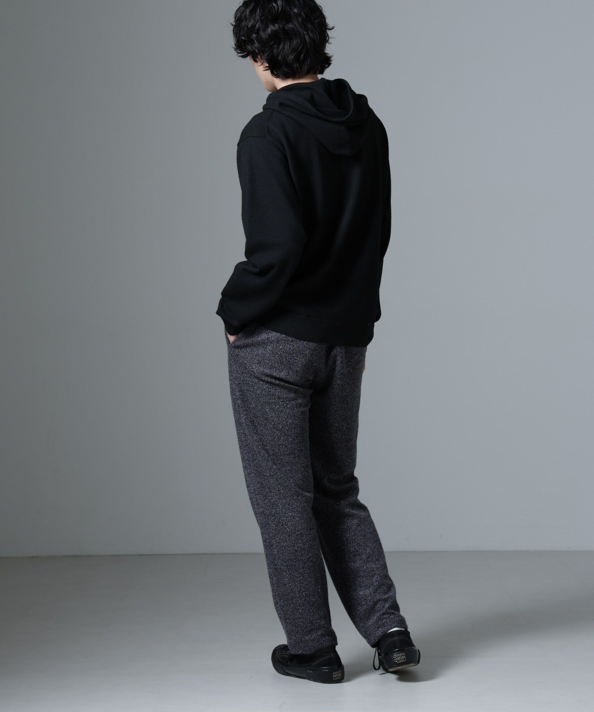 nano･universe「天竺編みニットパーカー」|ニット・セーター|