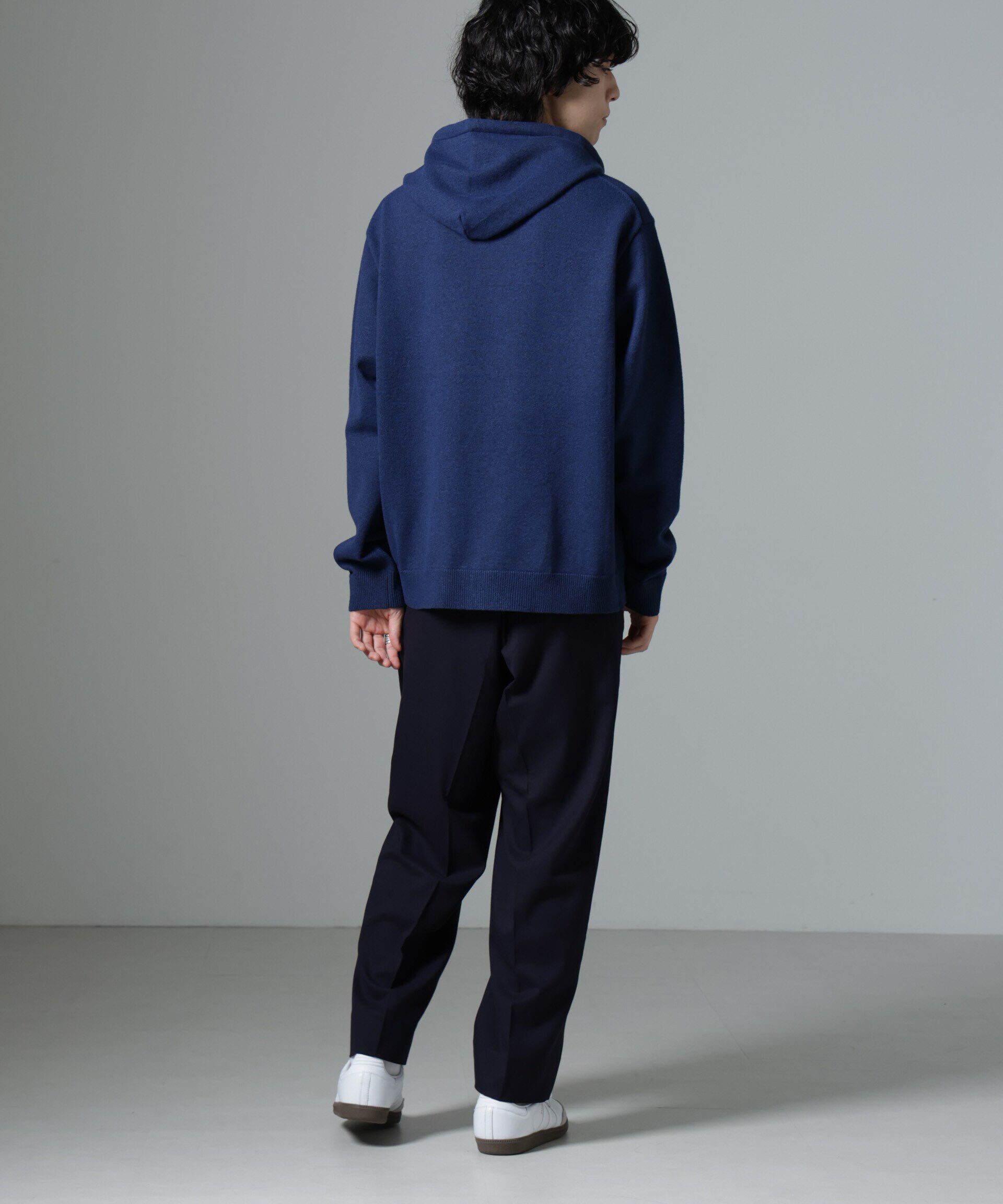 nano･universe「天竺編みニットパーカー」|ニット・セーター|