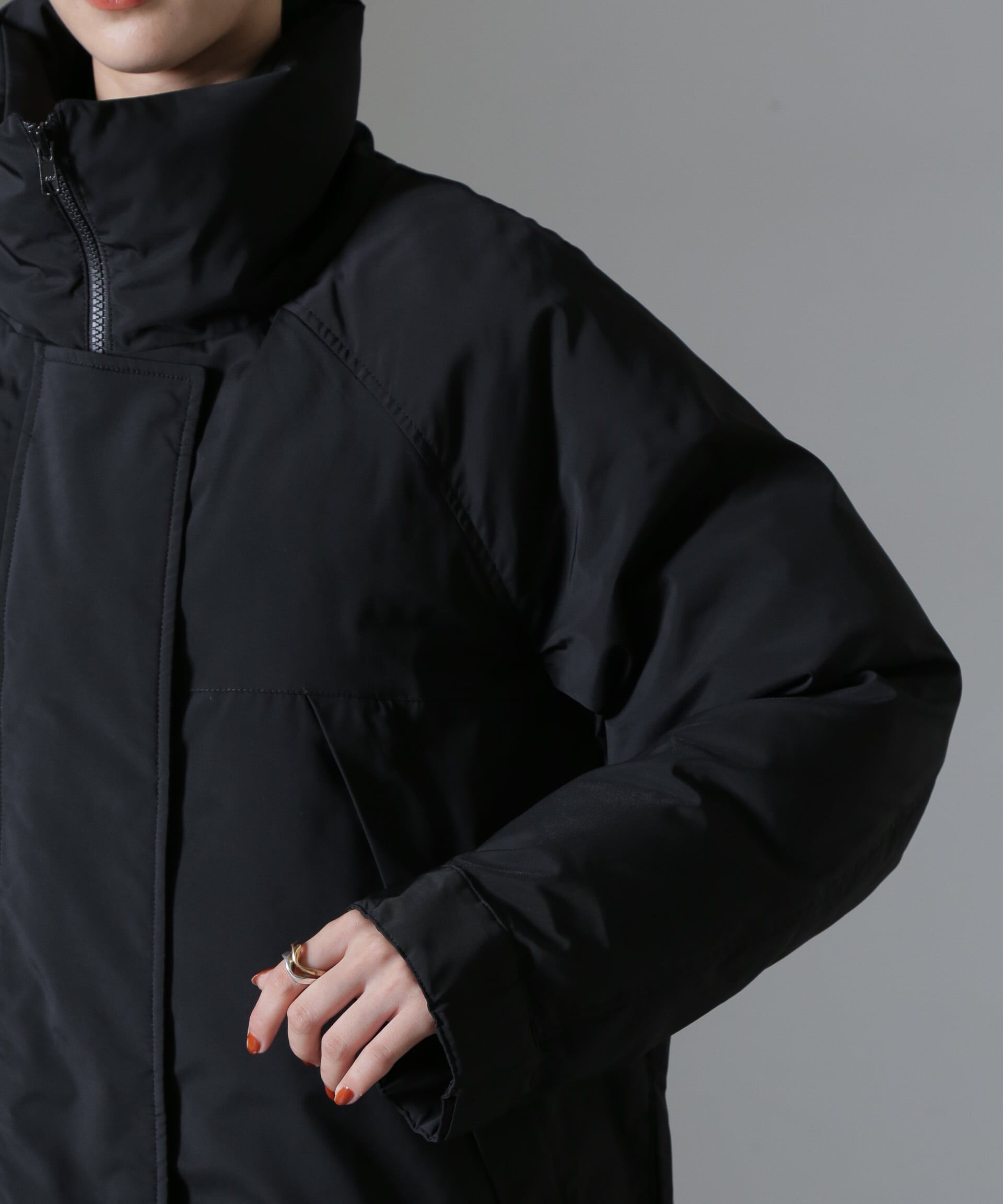 nano･universe「ETHERMALOFT(R)中綿スタンドコート」|ブルゾン・スタジャン|