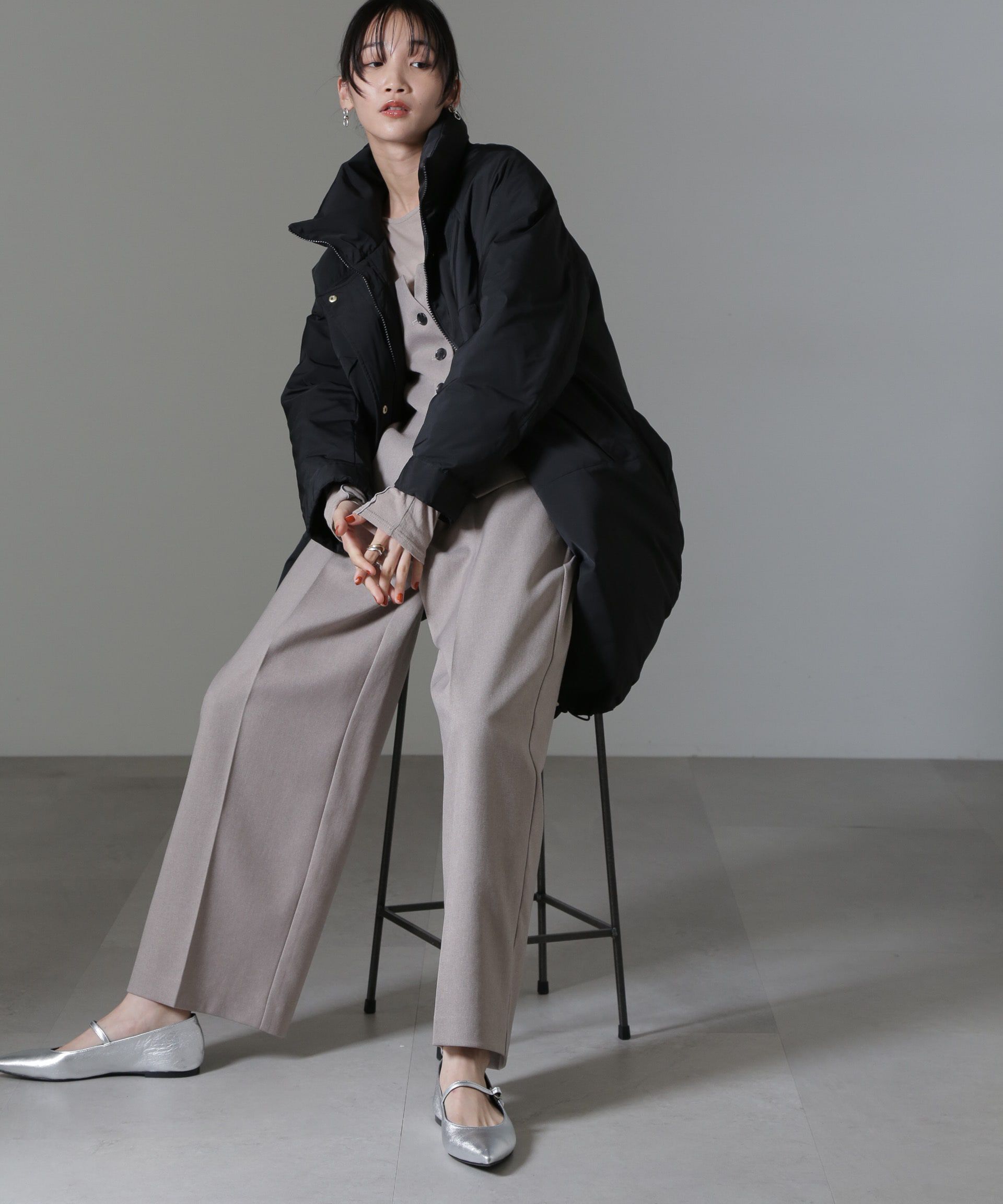 nano･universe「ETHERMALOFT(R)中綿スタンドコート」|ブルゾン・スタジャン|