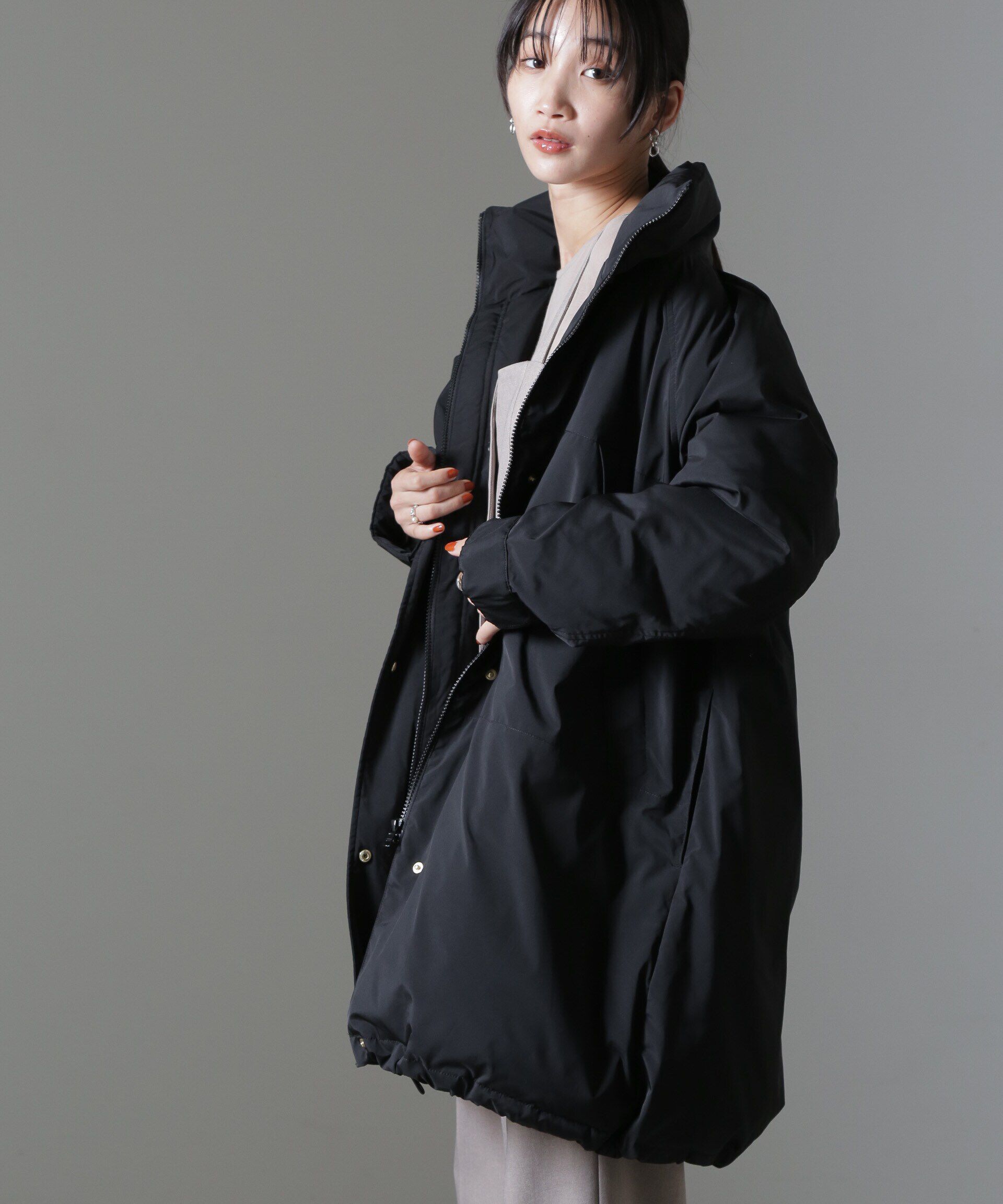 nano･universe「ETHERMALOFT(R)中綿スタンドコート」|ブルゾン・スタジャン|