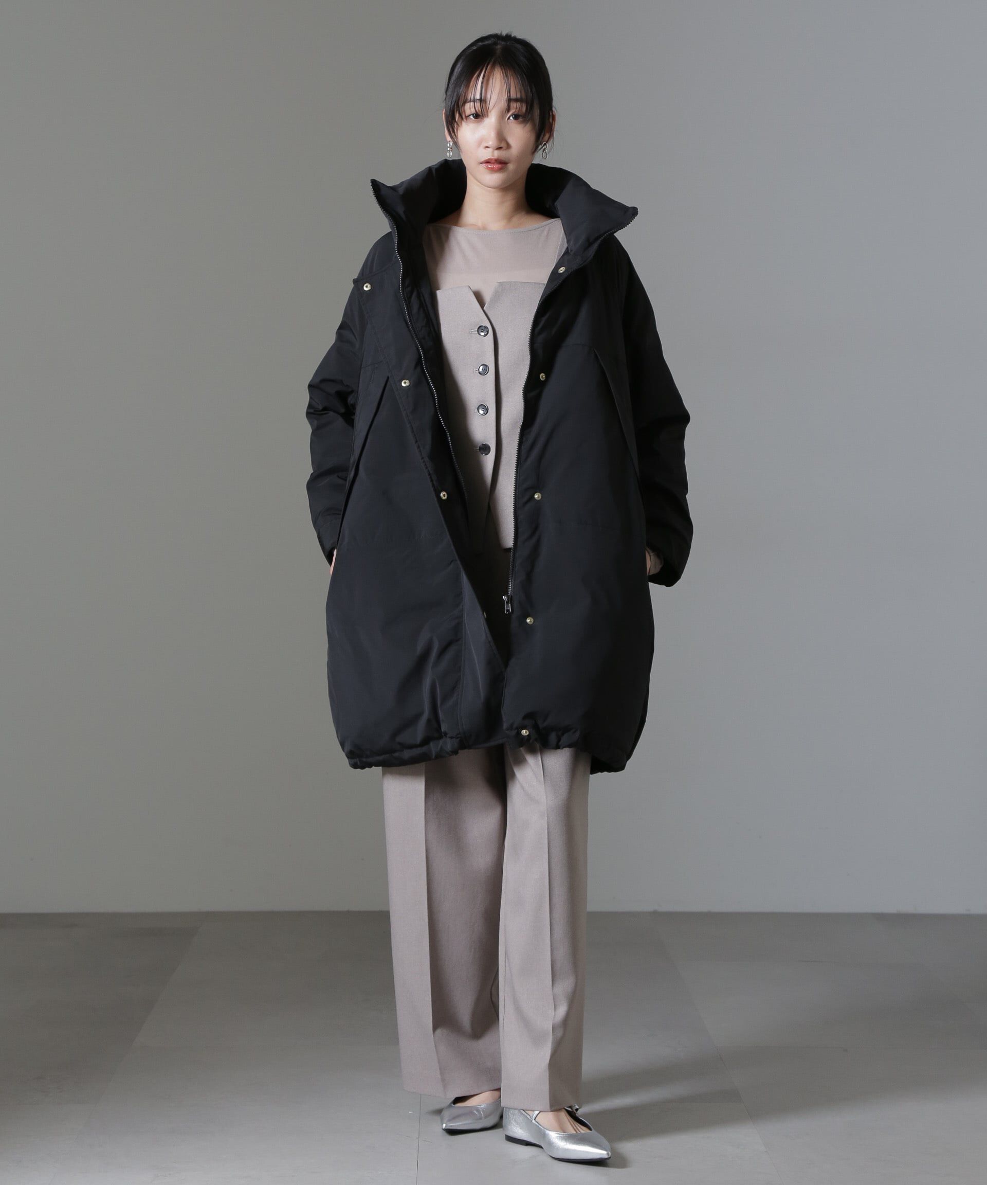 nano･universe「ETHERMALOFT(R)中綿スタンドコート」|ブルゾン・スタジャン|