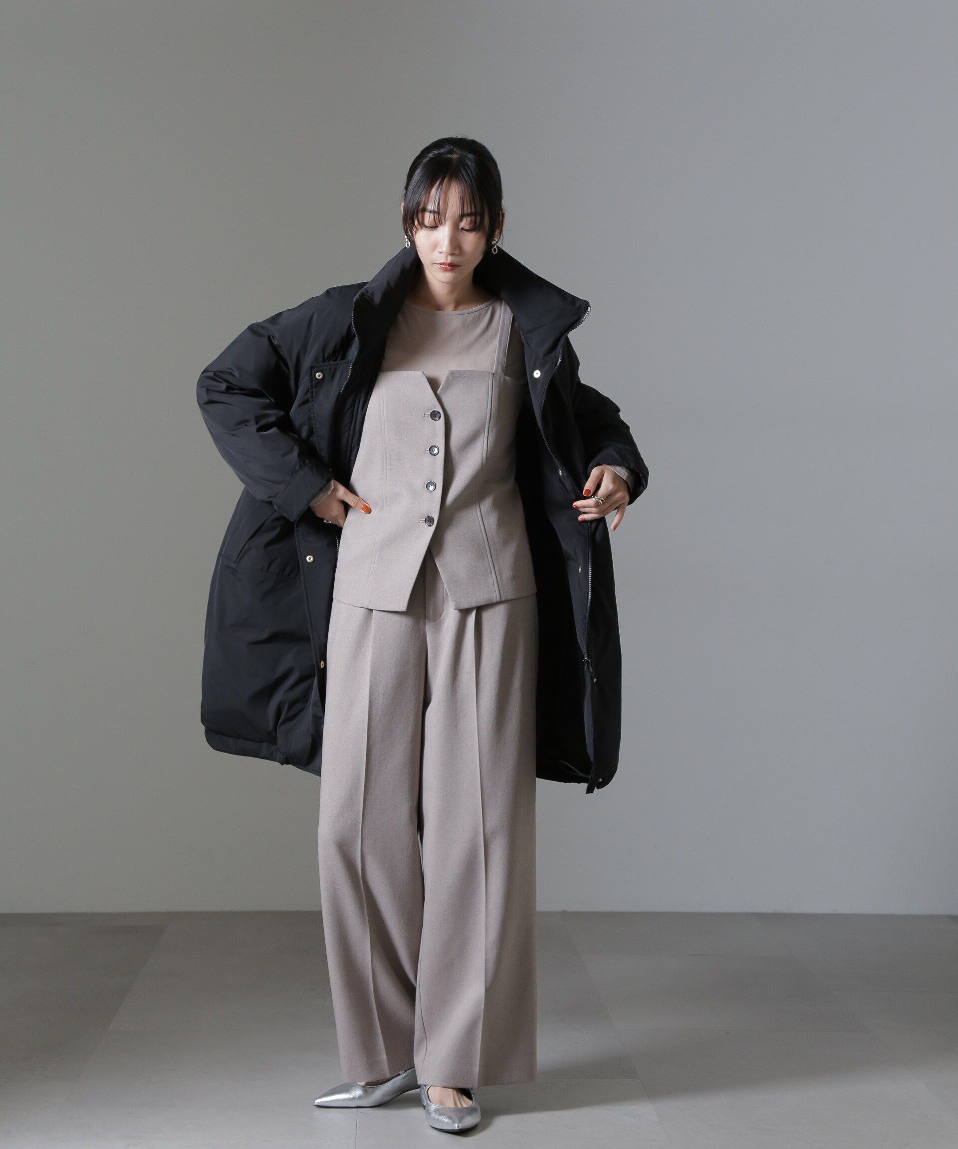 nano･universe「ETHERMALOFT(R)中綿スタンドコート」|ブルゾン・スタジャン|