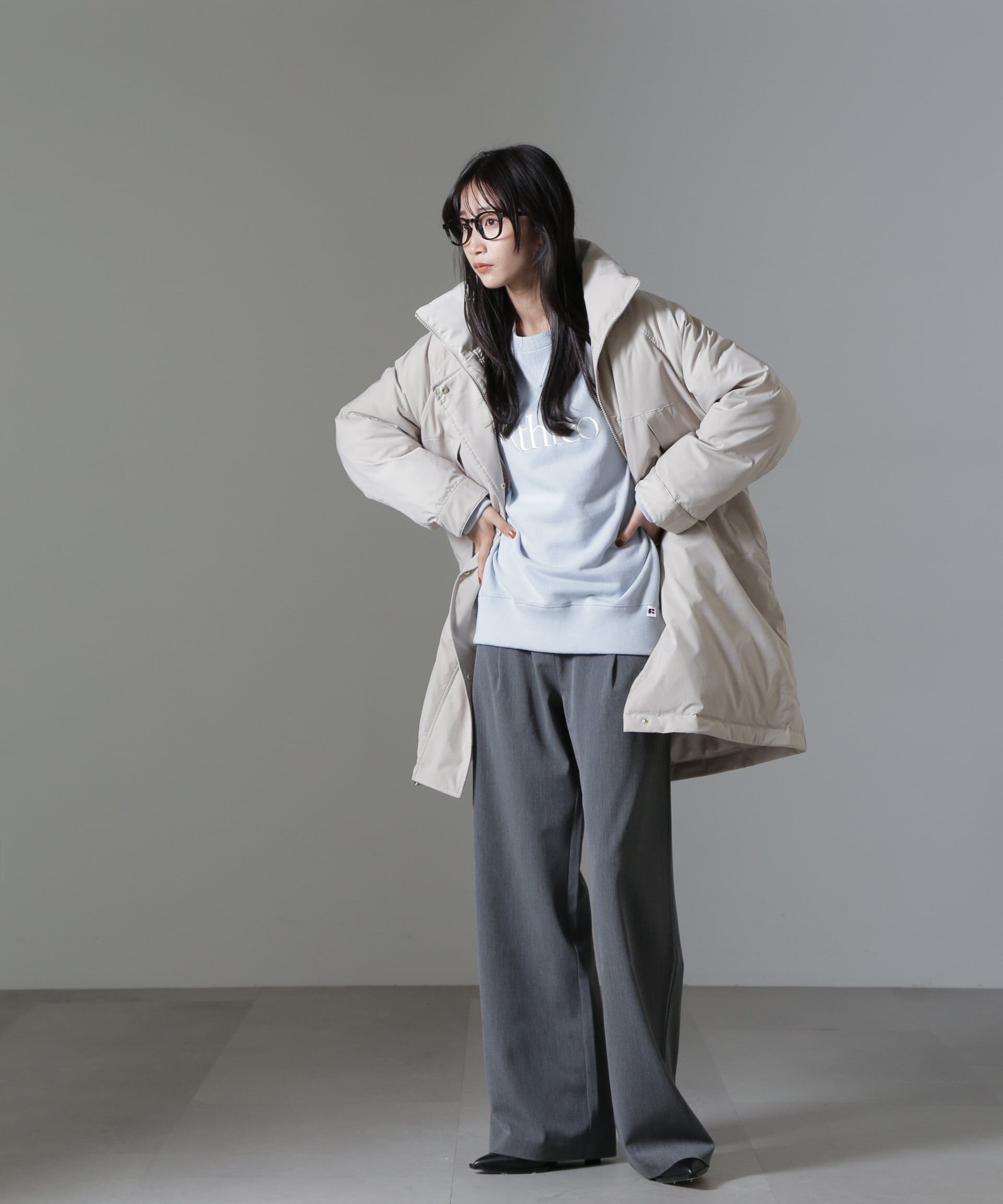 nano･universe「ETHERMALOFT(R)中綿スタンドコート」|ブルゾン・スタジャン|