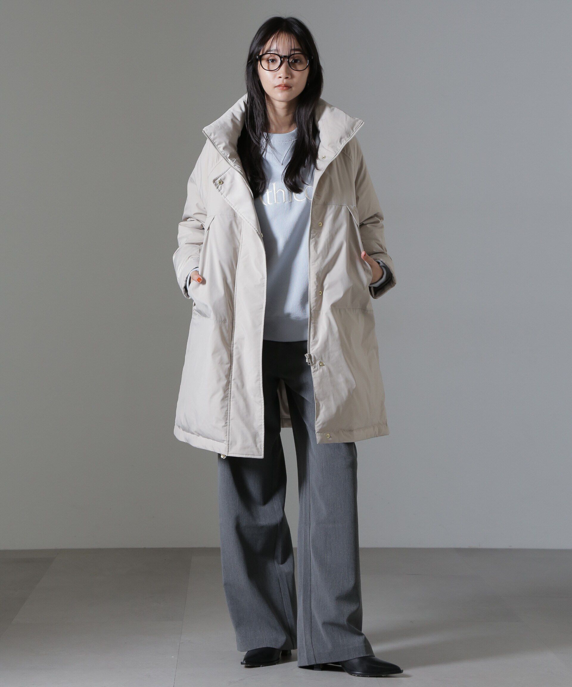 nano･universe「ETHERMALOFT(R)中綿スタンドコート」|ブルゾン・スタジャン|