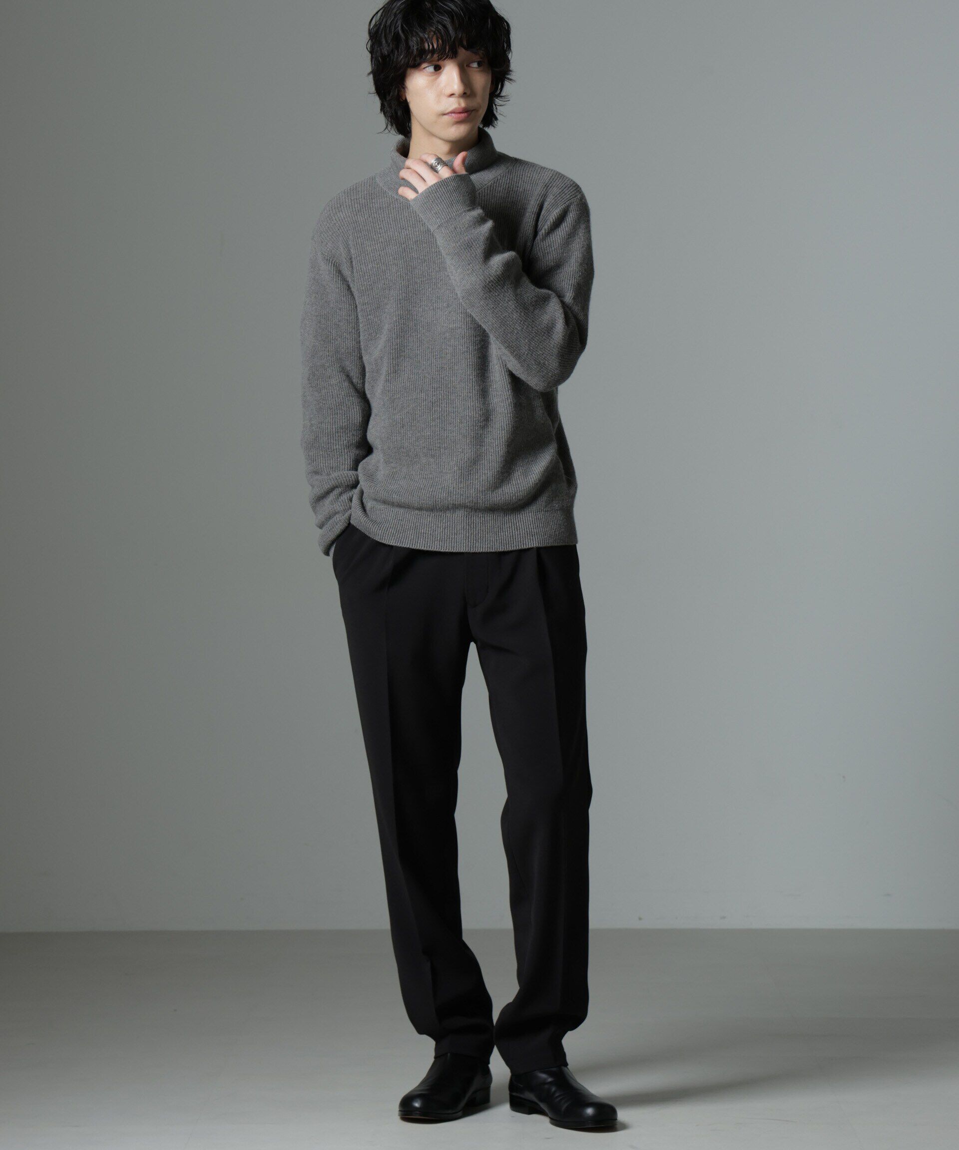 nano･universe「裏起毛ストレッチテーパード」|チノ|