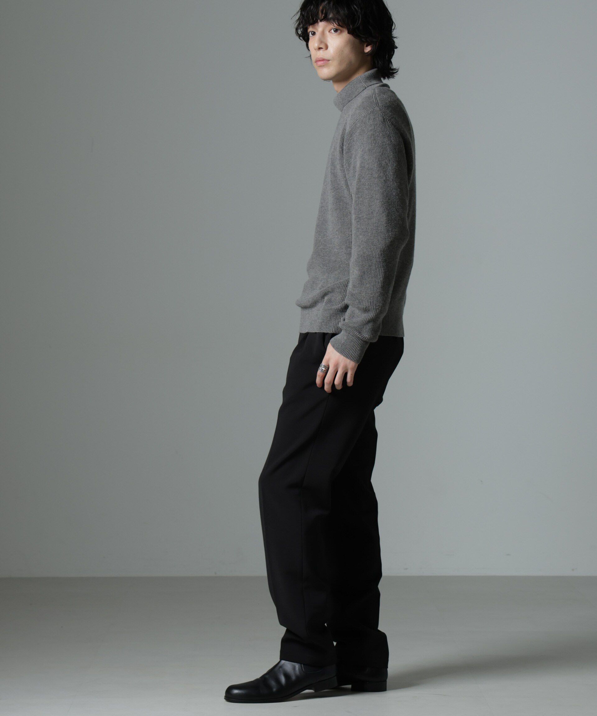 nano･universe「裏起毛ストレッチテーパード」|チノ|