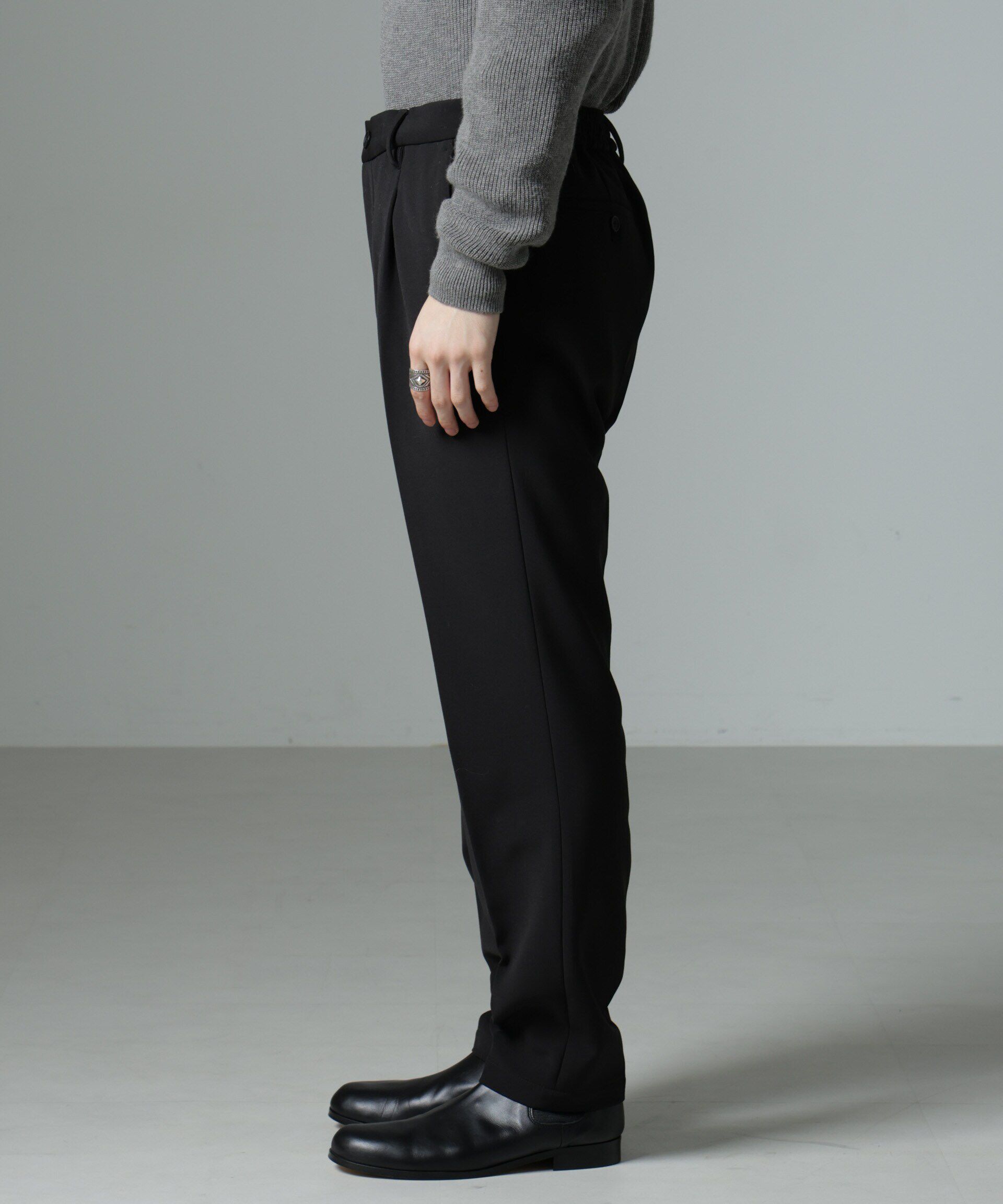 nano･universe「裏起毛ストレッチテーパード」|チノ|