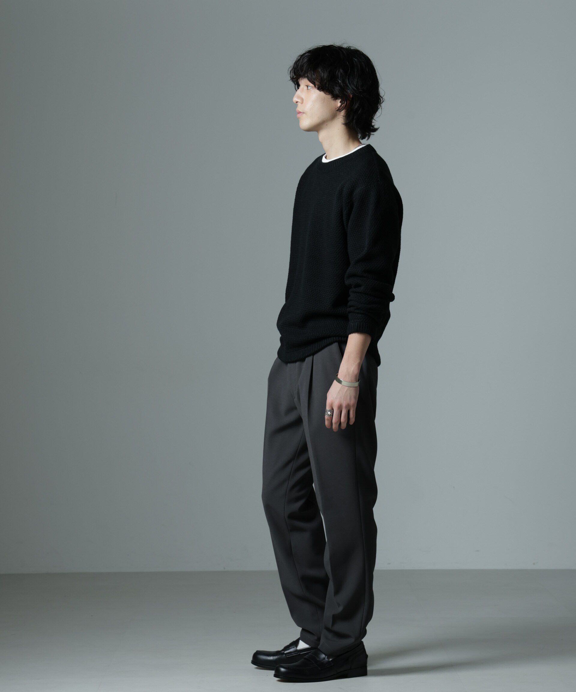 nano･universe「裏起毛ストレッチテーパード」|チノ|