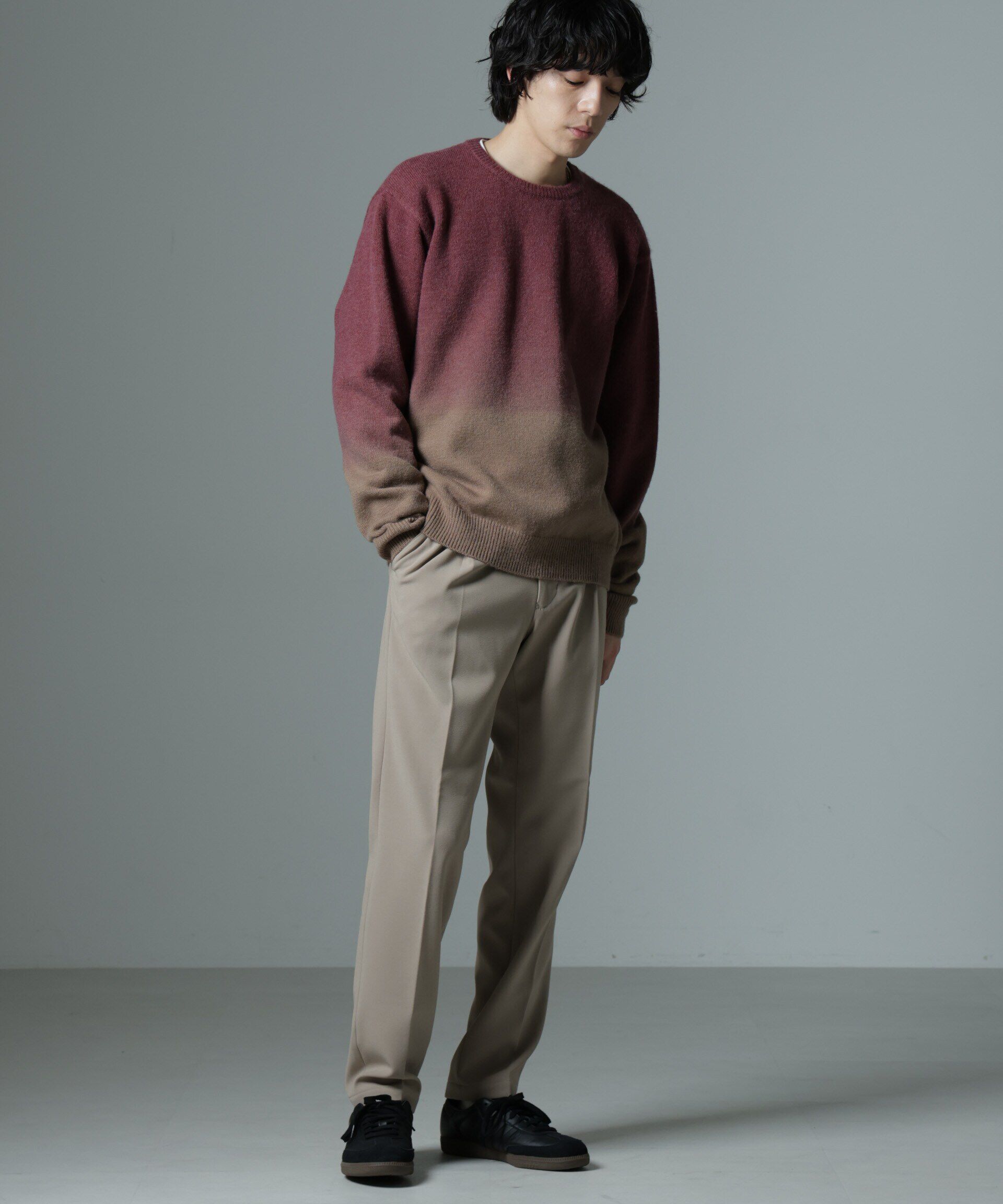 nano･universe「裏起毛ストレッチテーパード」|チノ|