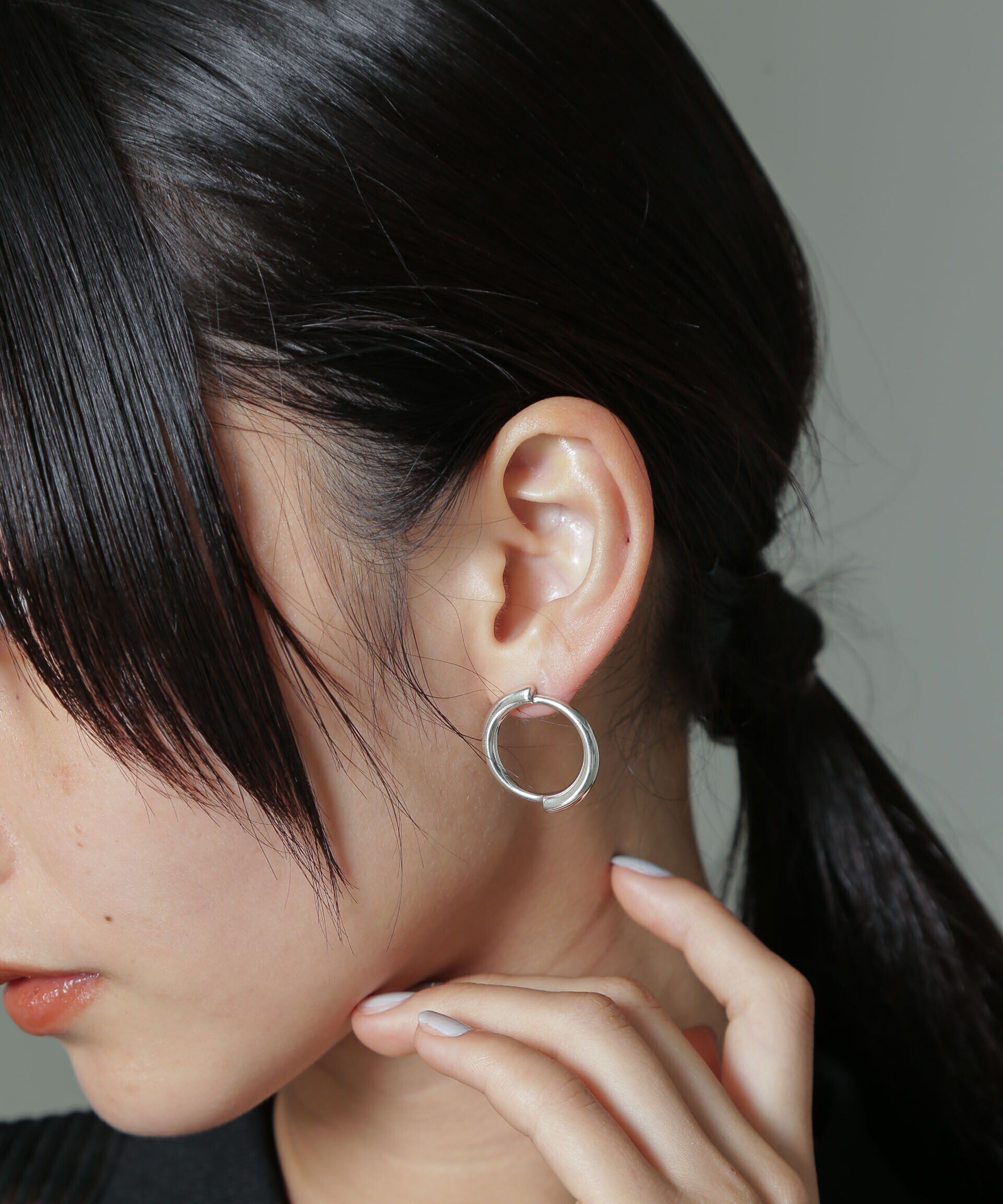 NANO universe「PHILIPPE AUDIBERT/Linton earrings シルバー」|ピアス|シルバー
