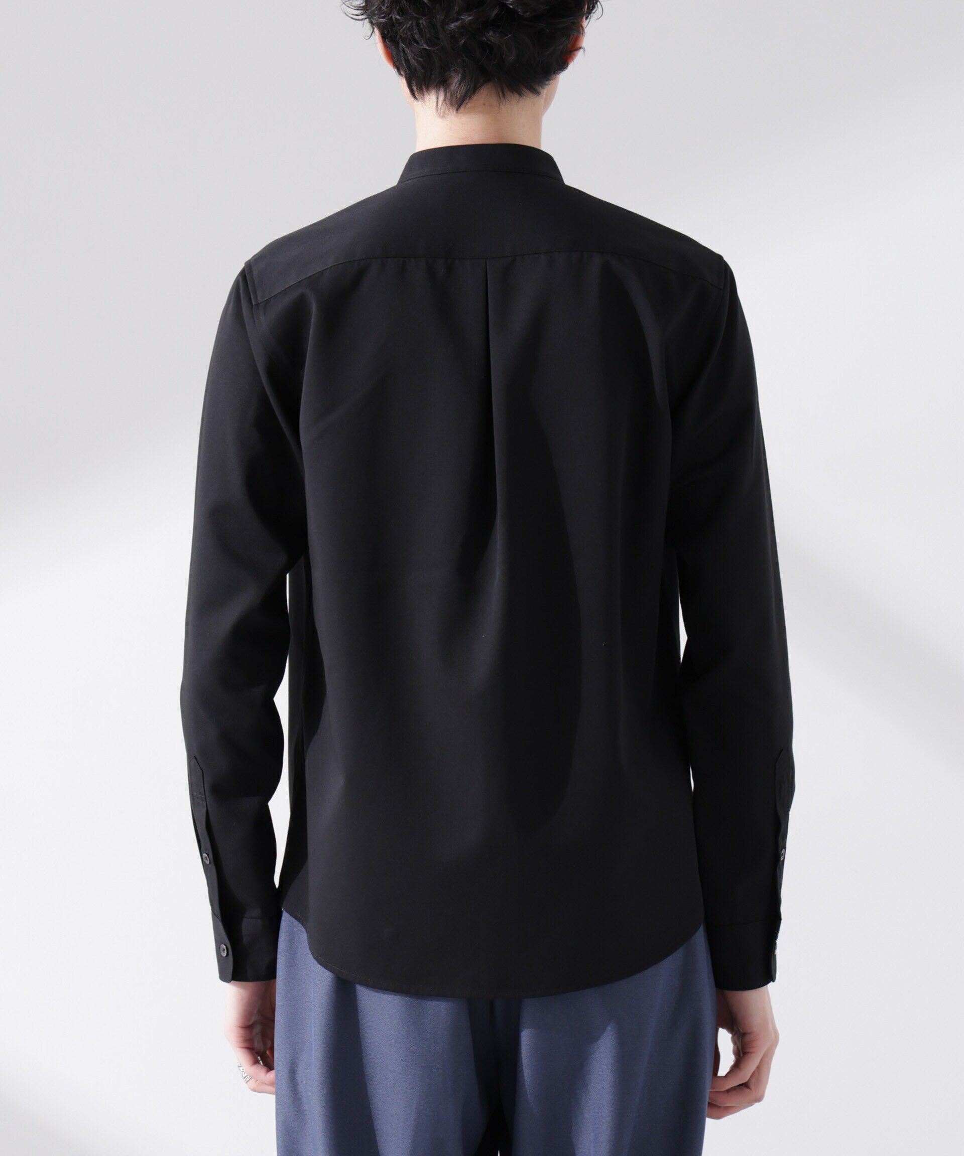 nano･universe「スタンダードバンドカラーシャツ/長袖」|シャツ・ブラウス|