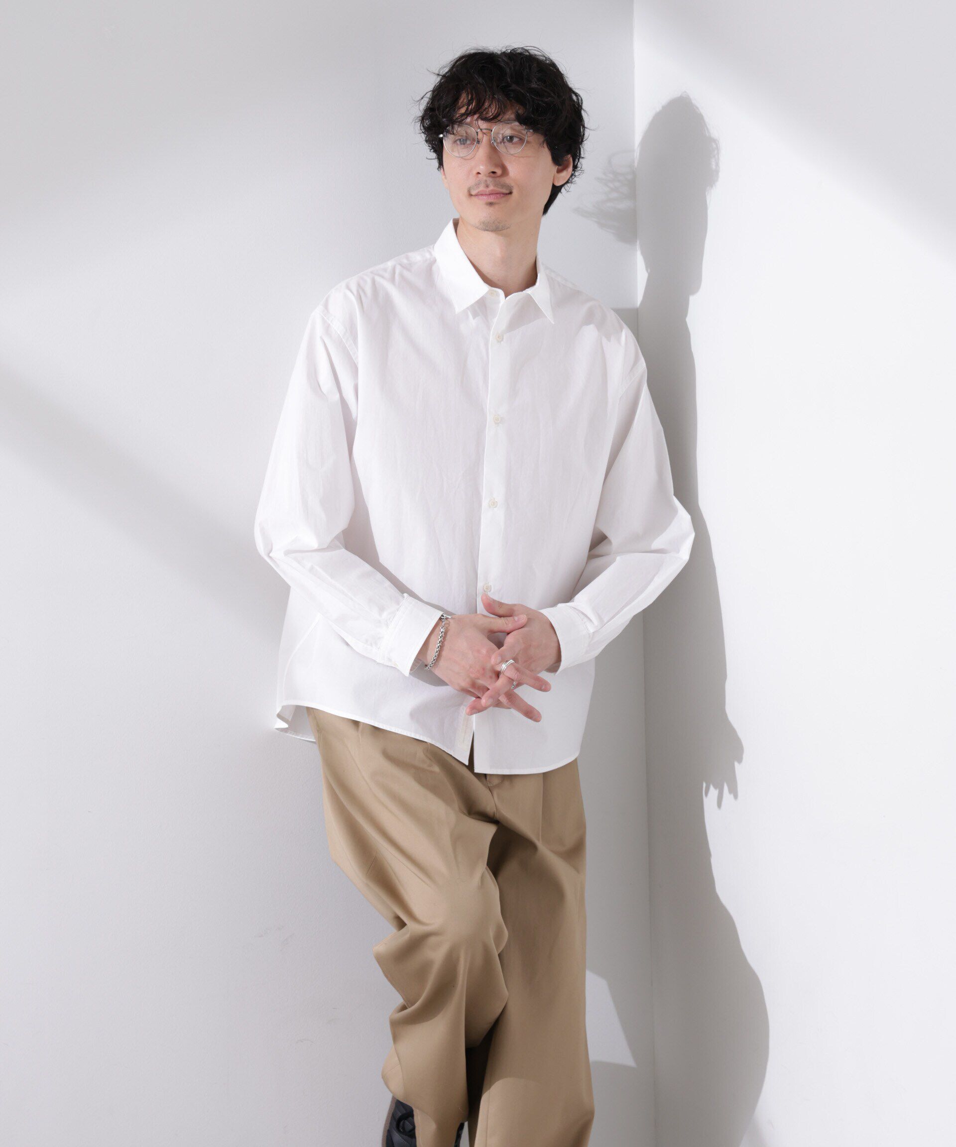 nano･universe「「大人のワイドシャツ」レギュラーカラー 長袖」|シャツ・ブラウス|