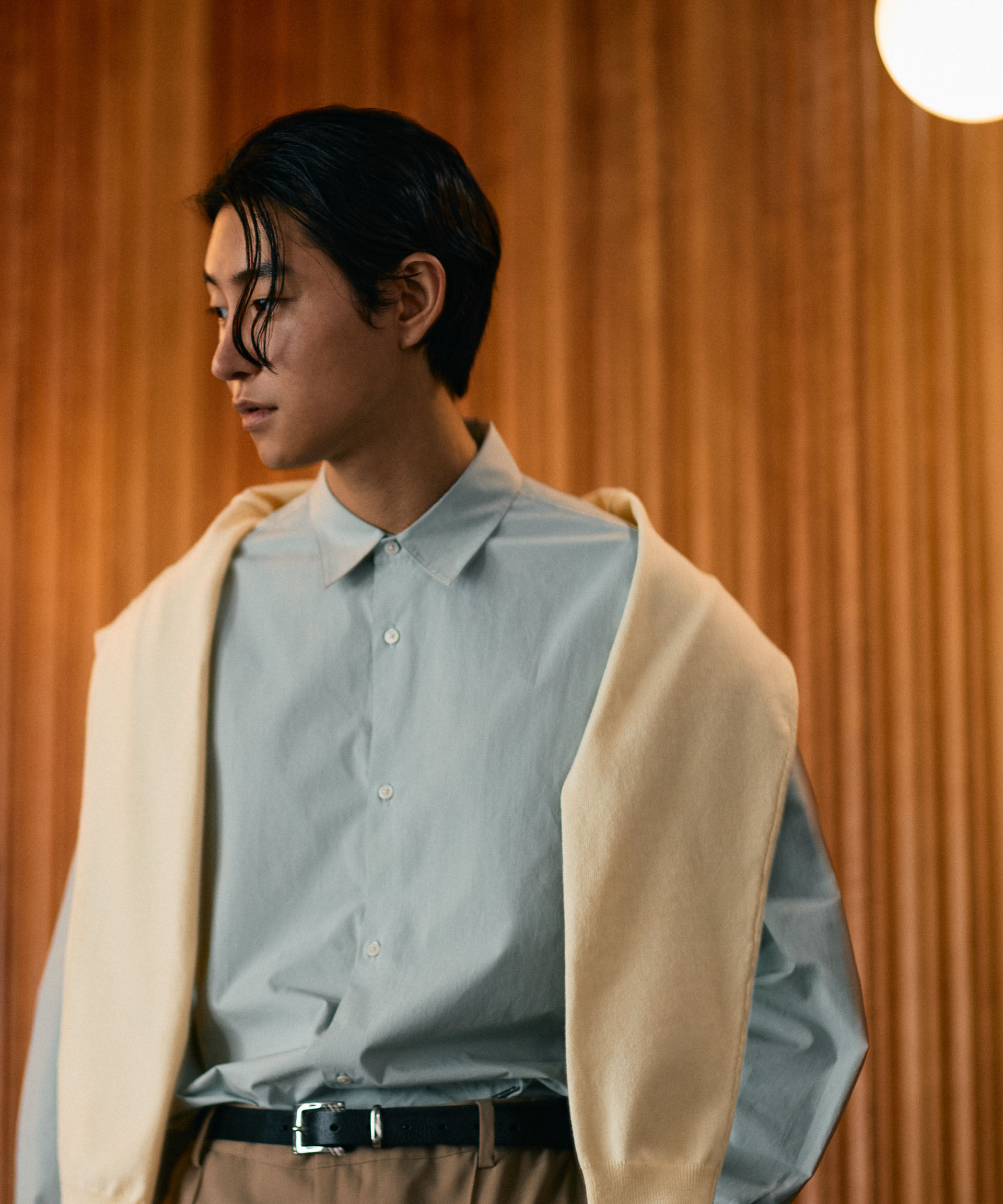 nano･universe「「大人のワイドシャツ」レギュラーカラー 長袖」|シャツ・ブラウス|ミント2