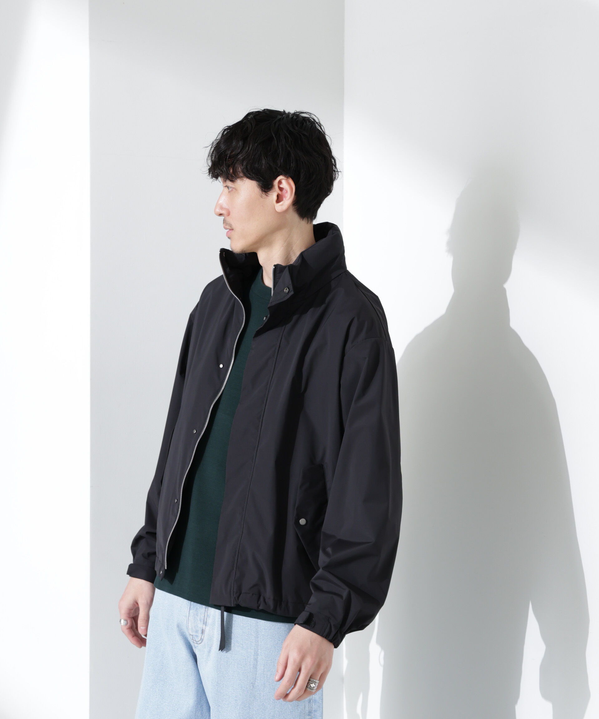 nano･universe「3レイヤースタンドブルゾン」|ブルゾン・スタジャン|