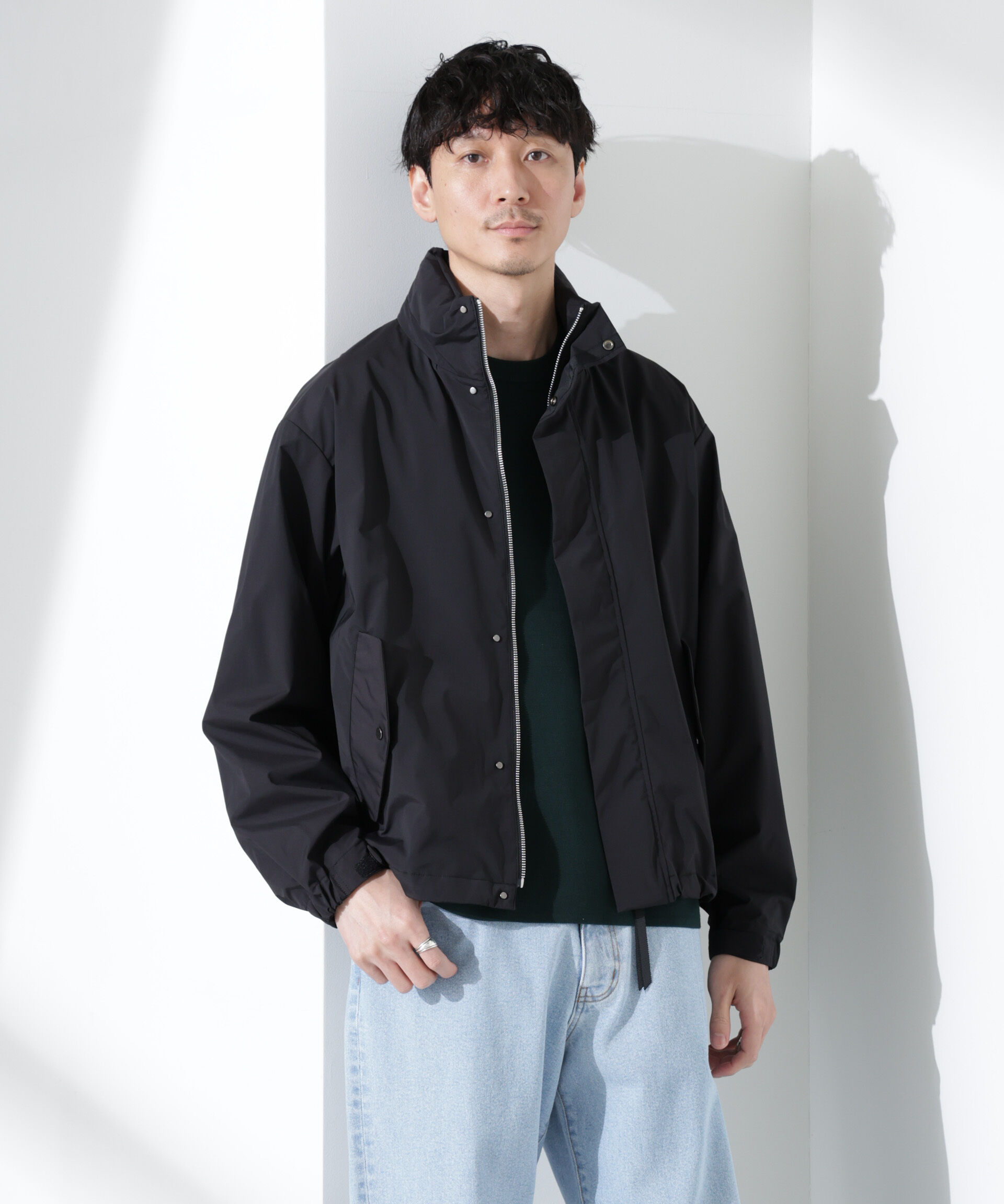 nano･universe「3レイヤースタンドブルゾン」|ブルゾン・スタジャン|