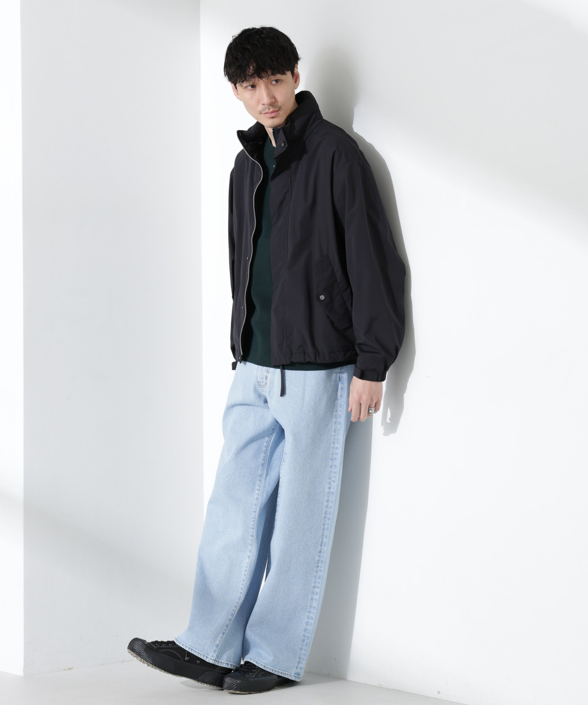 nano･universe「3レイヤースタンドブルゾン」|ブルゾン・スタジャン|