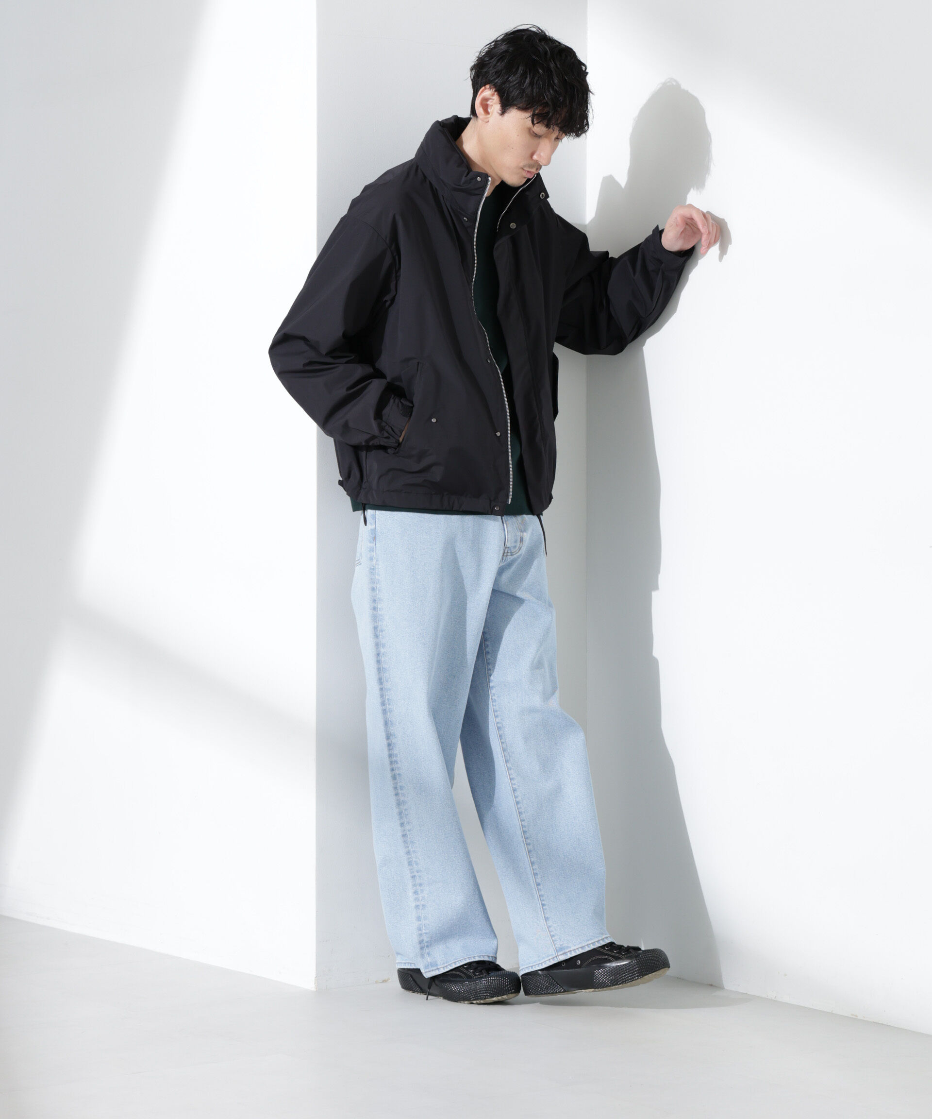 nano･universe「3レイヤースタンドブルゾン」|ブルゾン・スタジャン|