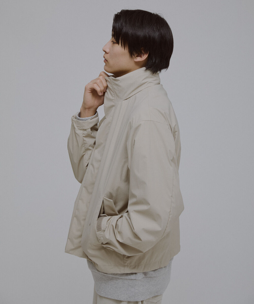 nano･universe「3レイヤースタンドブルゾン」|ブルゾン・スタジャン|ベージュ