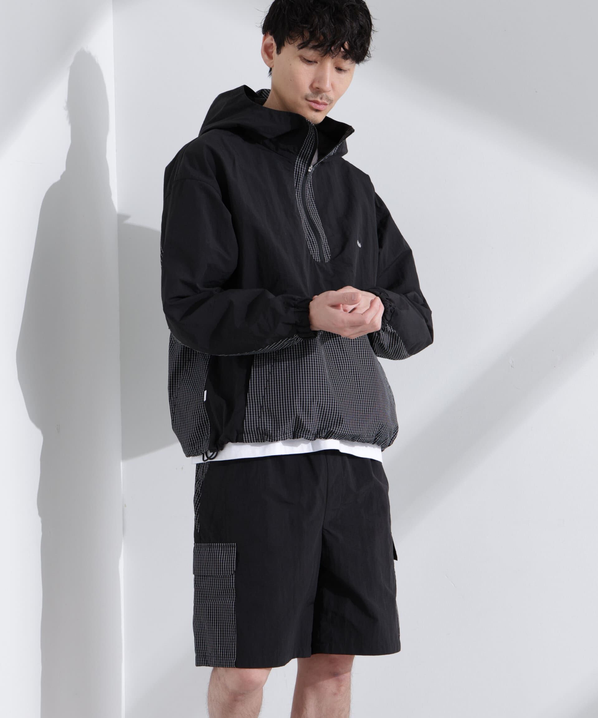 nano･universe「｢NJ/CLUB｣ リップストップアノラックジャケット」|ブルゾン・スタジャン|
