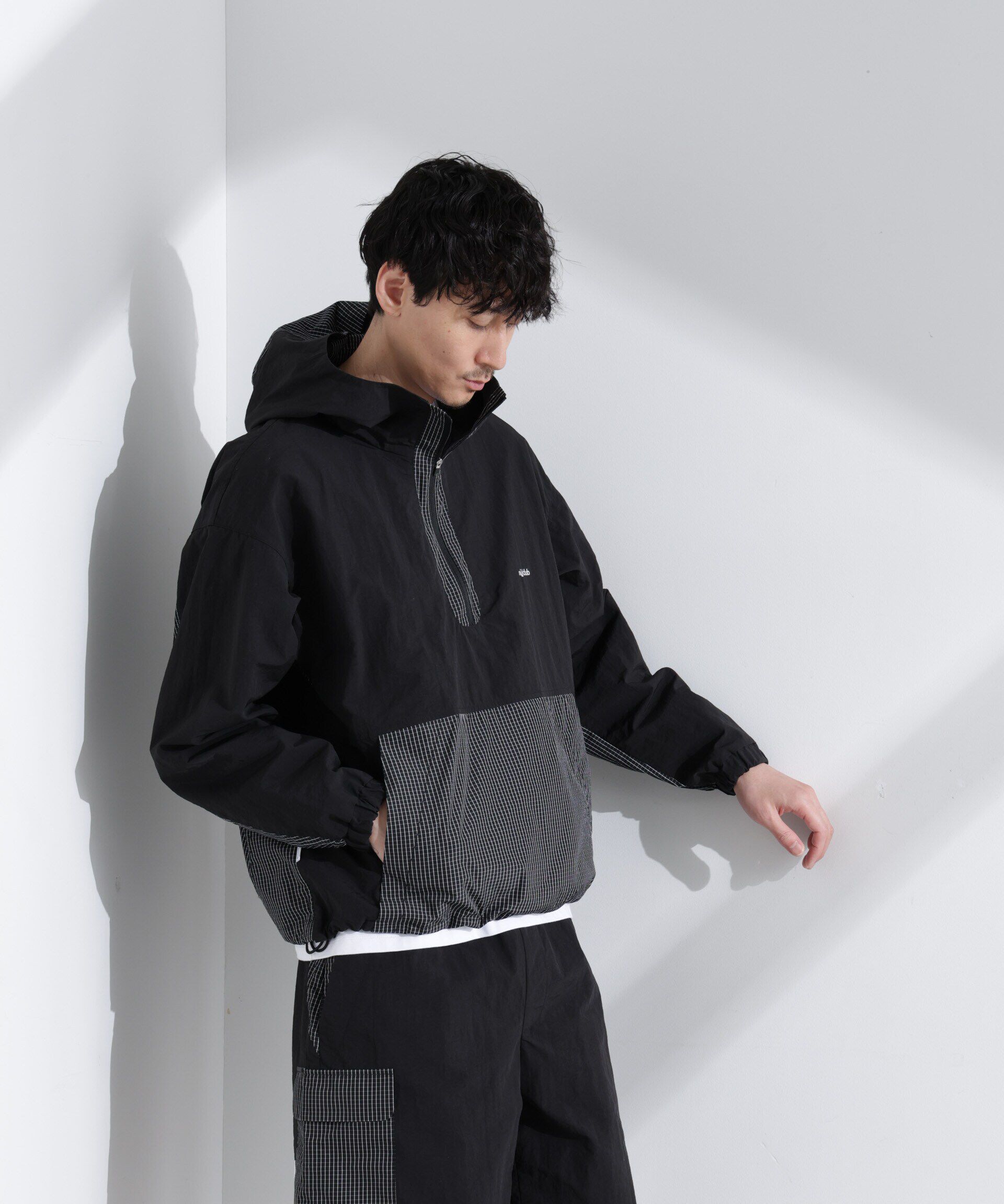 nano･universe「｢NJ/CLUB｣ リップストップアノラックジャケット」|ブルゾン・スタジャン|