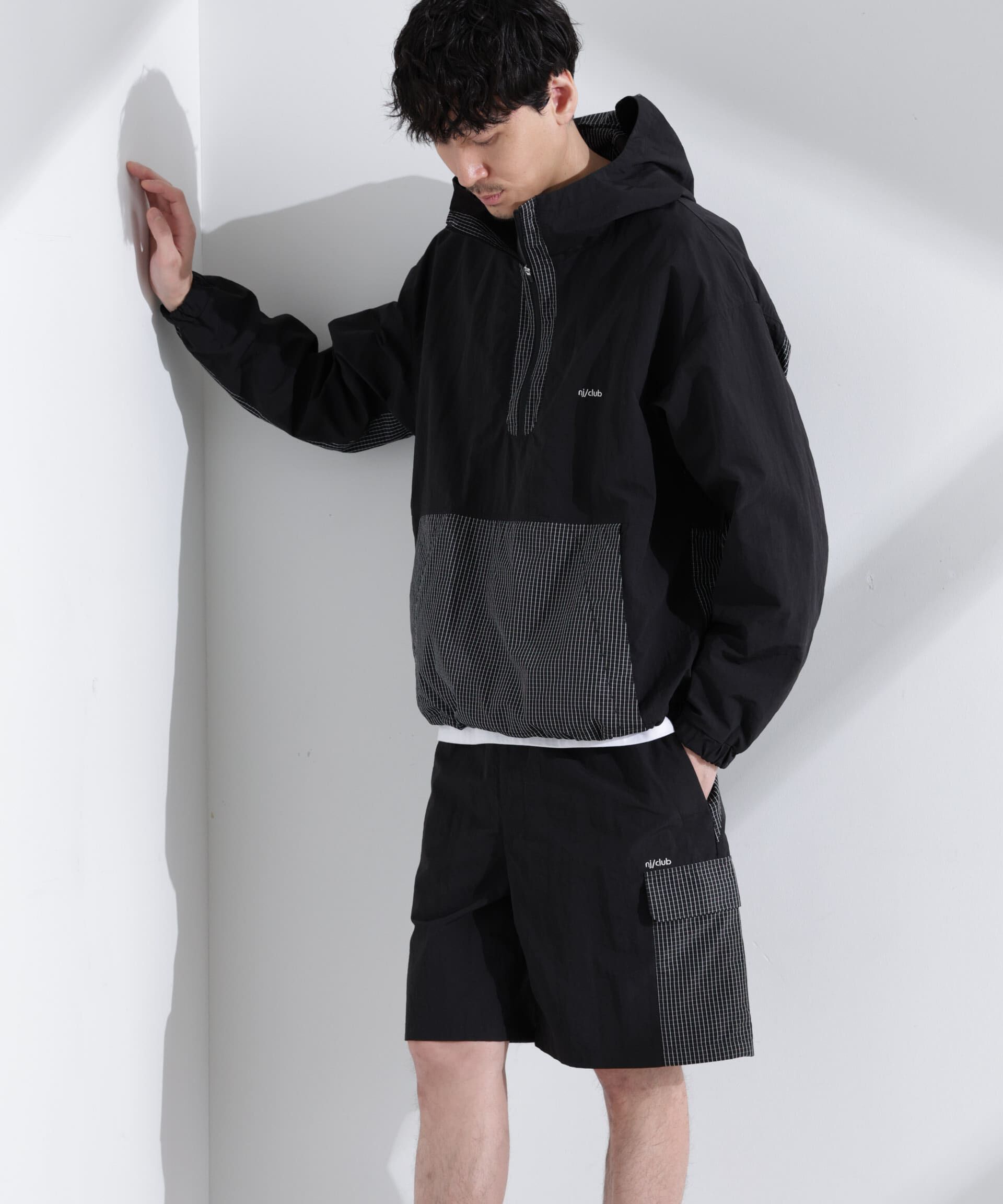 nano･universe「｢NJ/CLUB｣ リップストップアノラックジャケット」|ブルゾン・スタジャン|