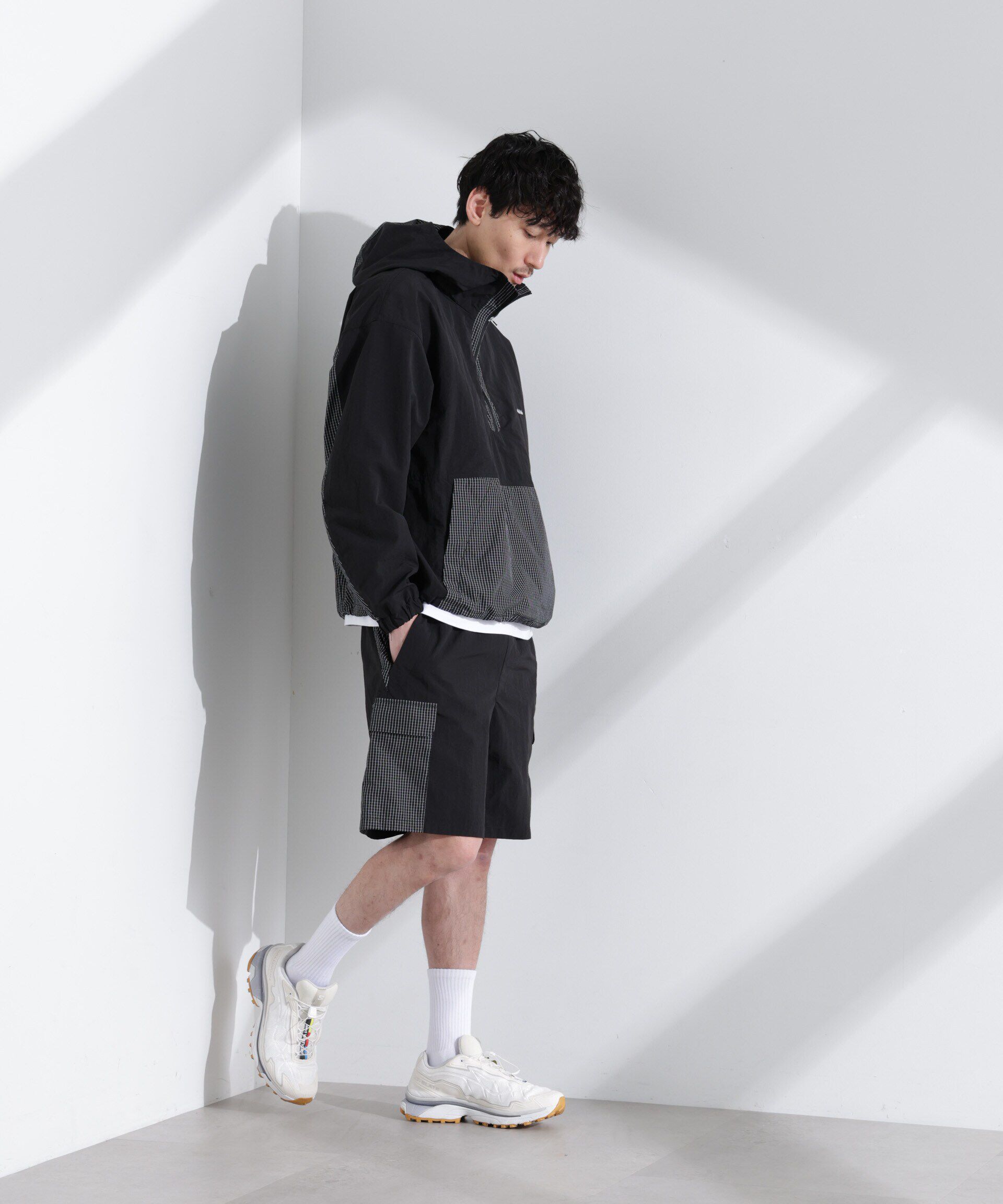 nano･universe「｢NJ/CLUB｣ リップストップアノラックジャケット」|ブルゾン・スタジャン|