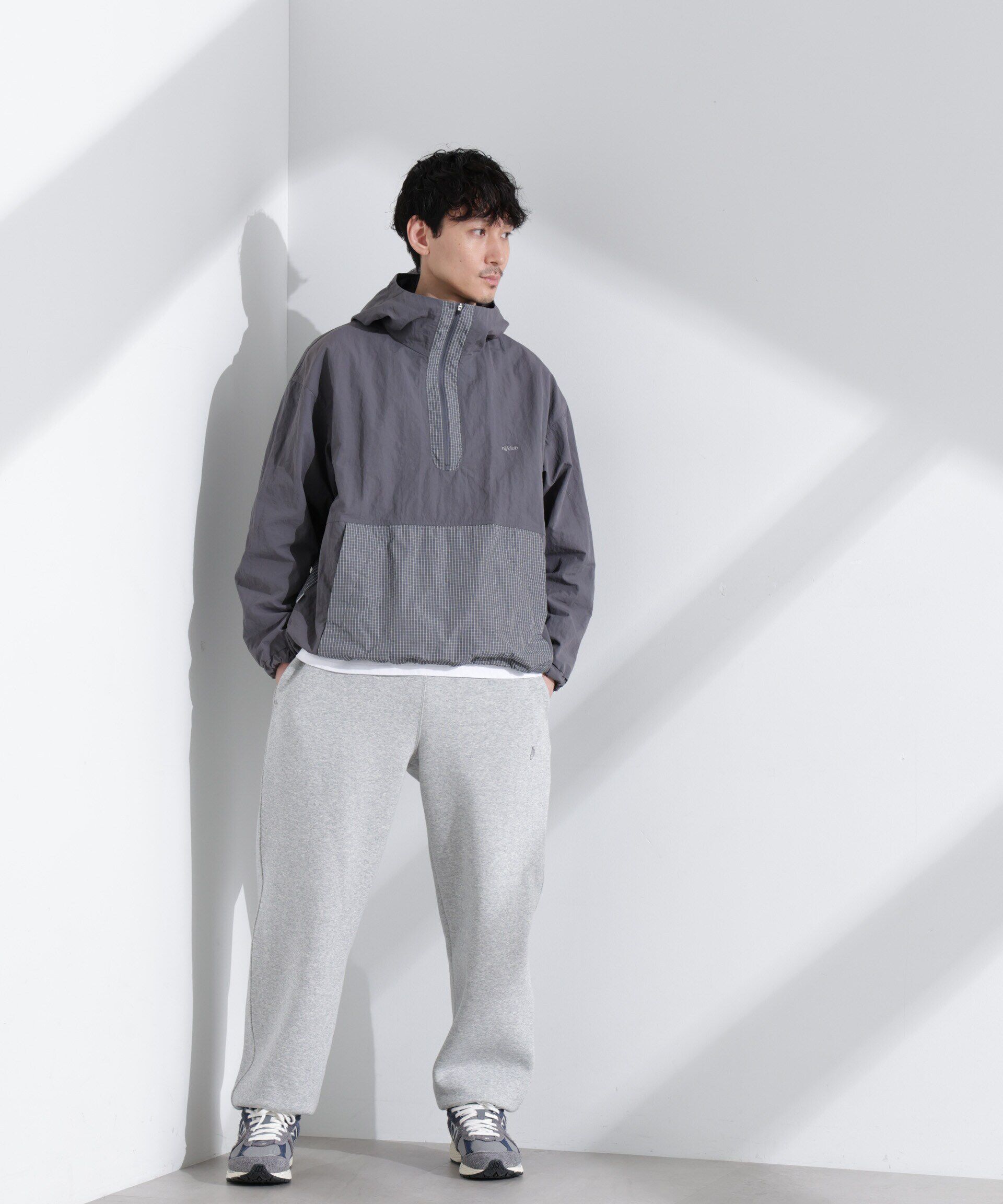 nano･universe「｢NJ/CLUB｣ リップストップアノラックジャケット」|ブルゾン・スタジャン|