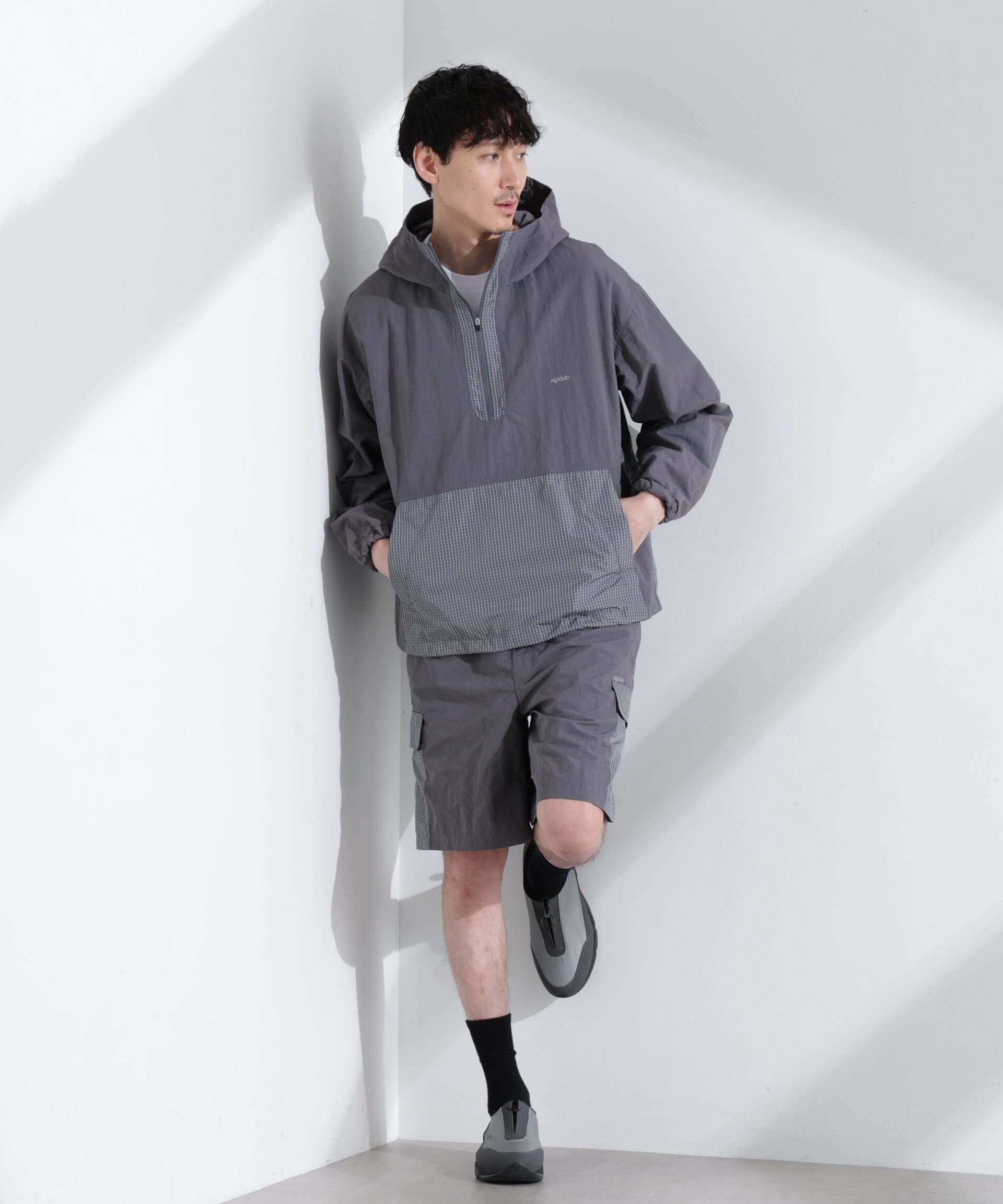 nano･universe「｢NJ/CLUB｣ リップストップアノラックジャケット」|ブルゾン・スタジャン|