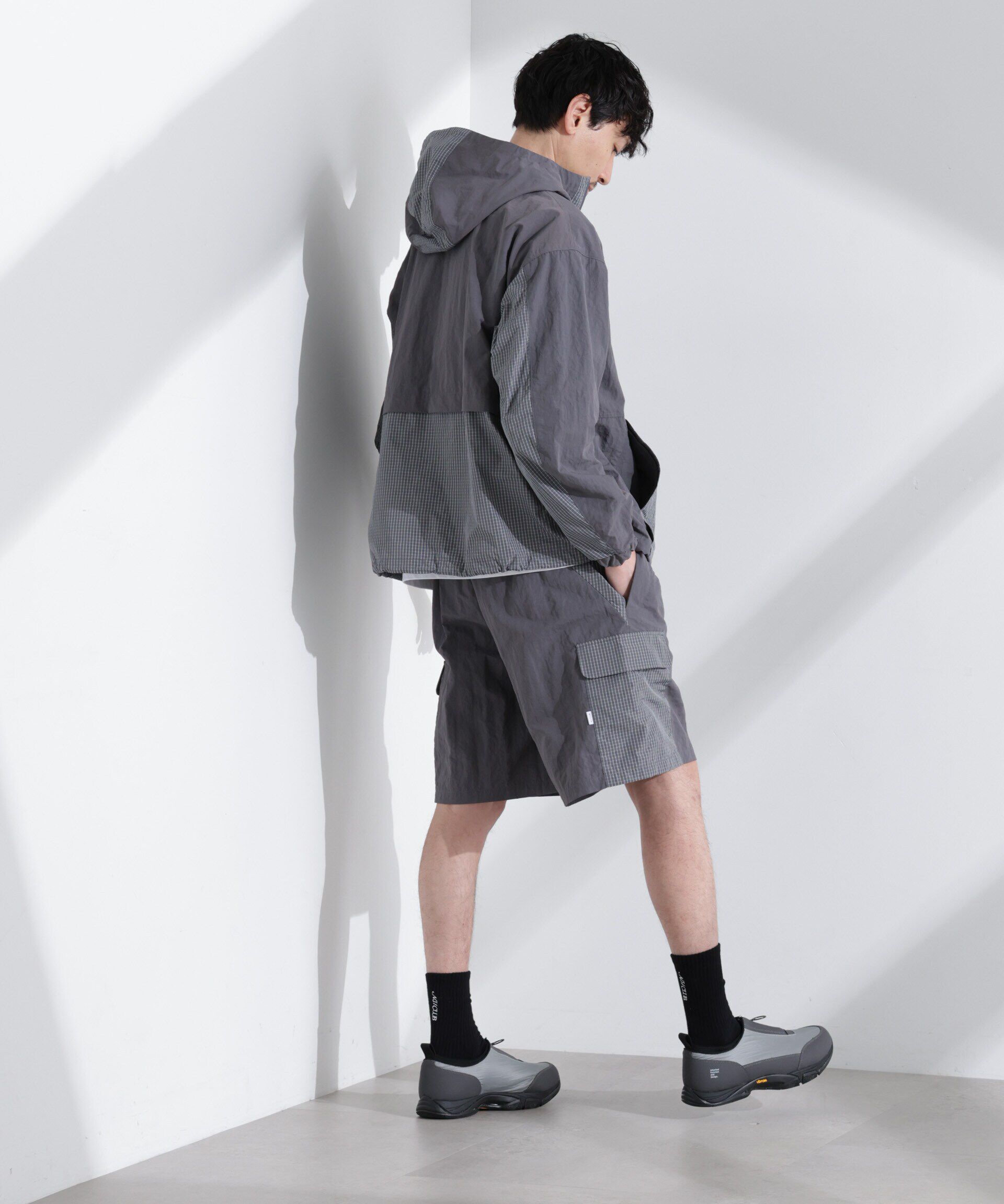 nano･universe「｢NJ/CLUB｣ リップストップアノラックジャケット」|ブルゾン・スタジャン|