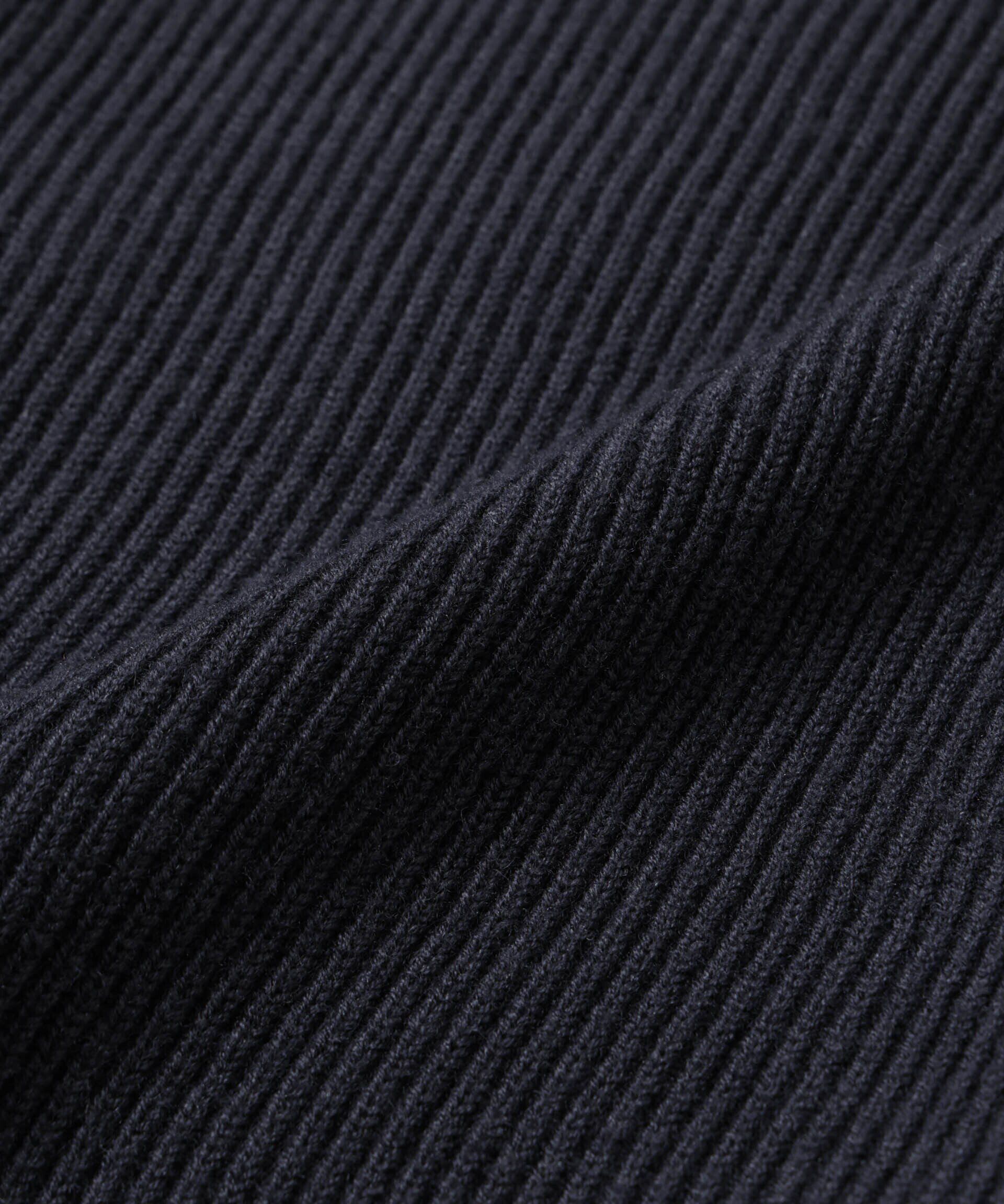 nano･universe「「ASSEMBLANC」フレンチウールスカーフカラージップニット」|ニット・セーター|