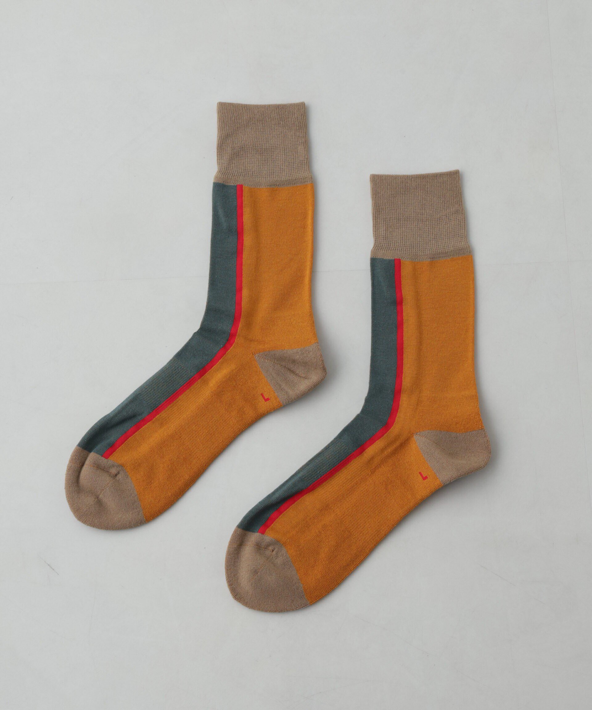 nano･universe「CHICSTOCKS/CENTER LINE」|ソックス|パターン21