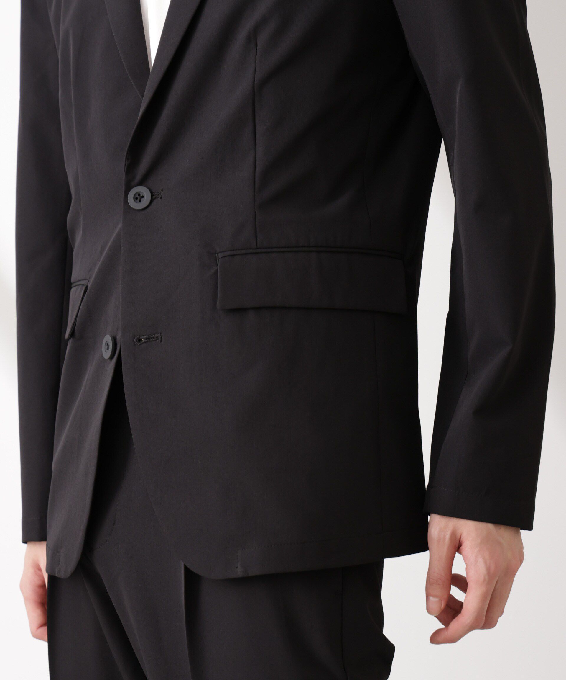 nano･universe「ライトウェイトストレッチ ジャケット(セットアップ可)」|テーラードジャケット|