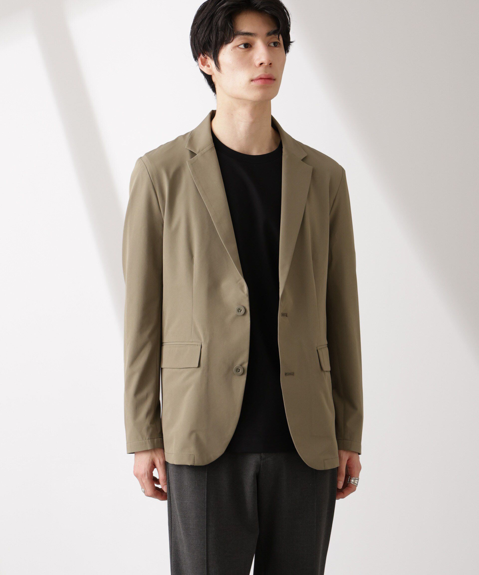 nano･universe「ライトウェイトストレッチ ジャケット(セットアップ可)」|テーラードジャケット|