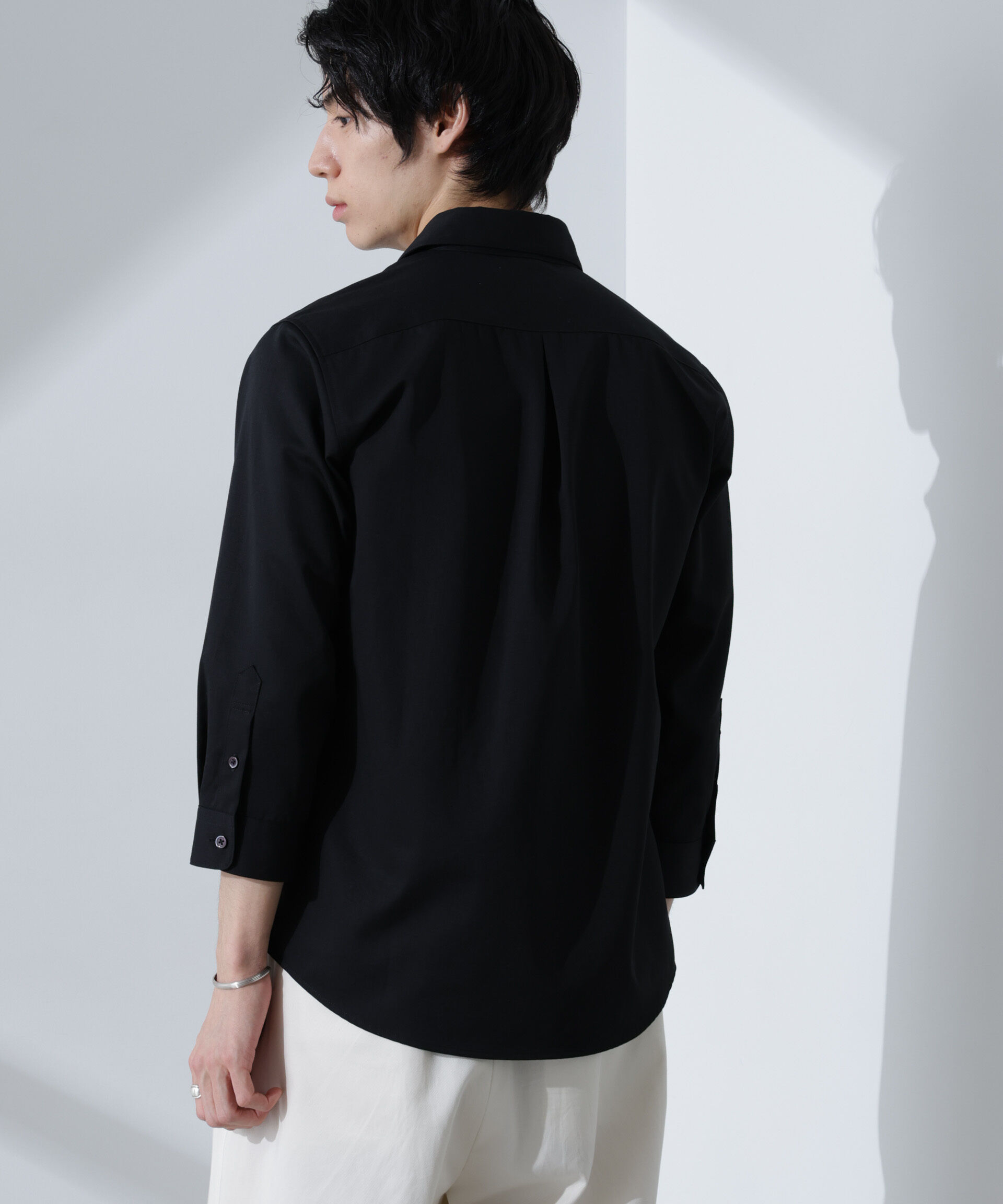 nano･universe「スタンダードレギュラーカラーシャツ/7分袖」|シャツ・ブラウス|